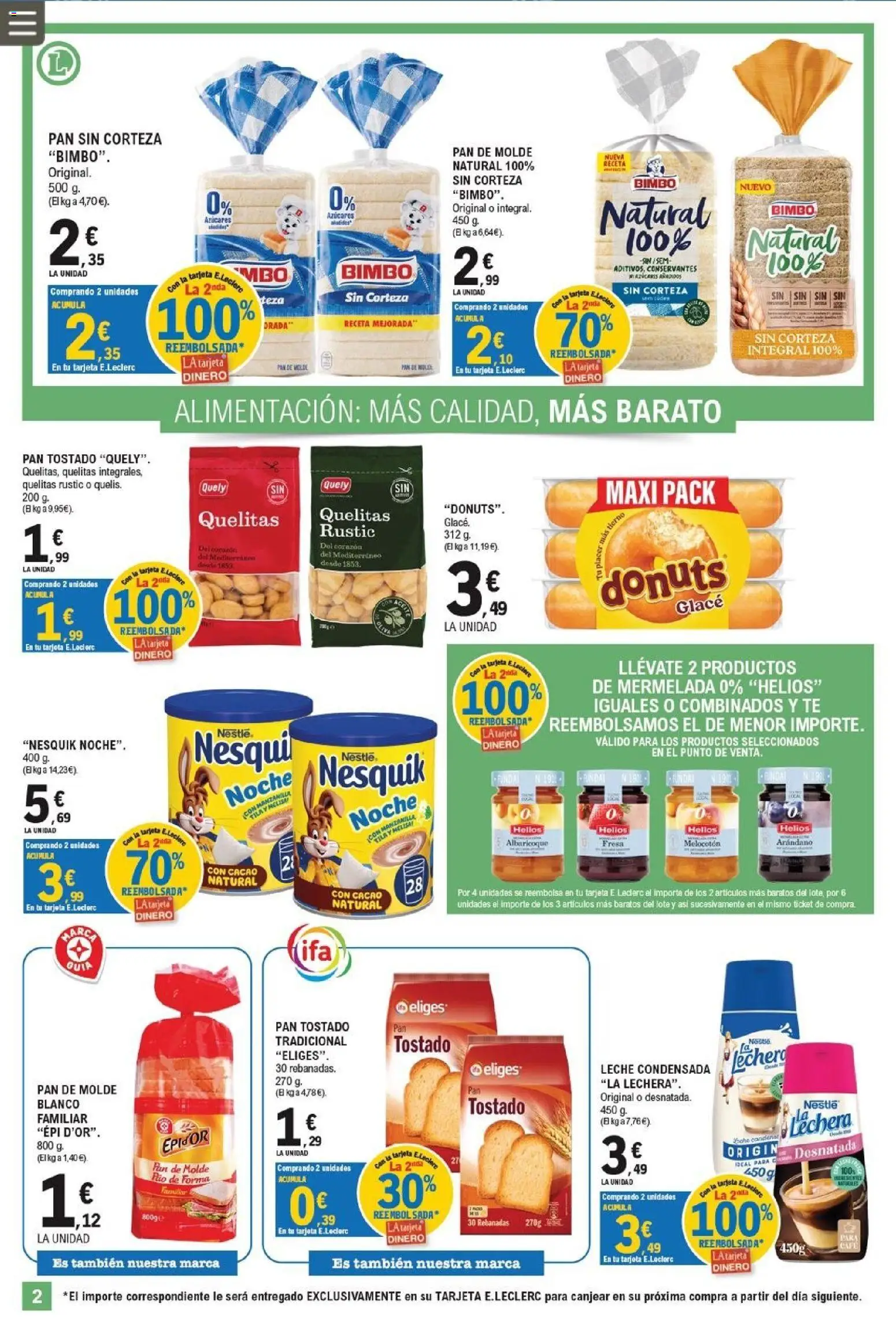 E.Leclerc Miranda de Ebro │ válido desde el 17/07/2026 | Página: 2 | Productos: Café, Φαρίνα, Té, Pan de molde