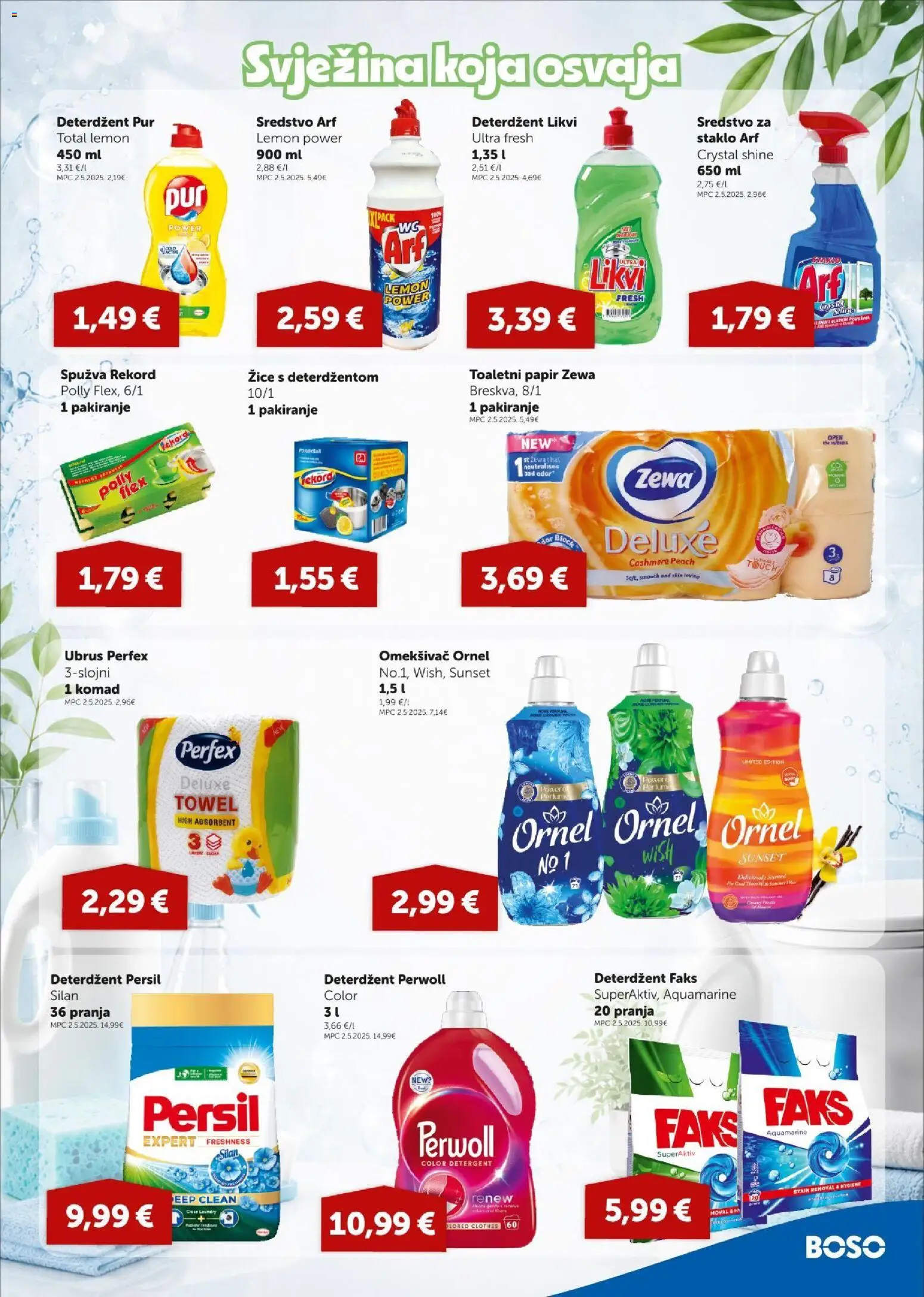 Boso katalog | vrijedi od 16.07.2026 | Stranica: 15 | Proizvodi: Deterdžent, Toaletni papir, Zewa, Perwoll