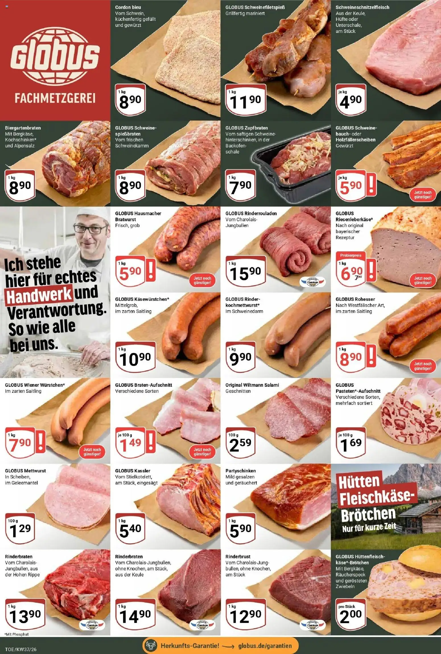 Globus Prospekt Tönisvorst – gültig ab 07.09.2026 | Seite: 8 | Produkte: Käse, Bratwurst, Zwiebeln, Backofen