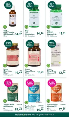 Holland & Barrett folder - Voorbeeld van een folder van Holland & Barrett, geldig van 27.04.2026 | Pagina: 34 | Producten: La, Supplementen, Vitamine D, Mineraalwater
