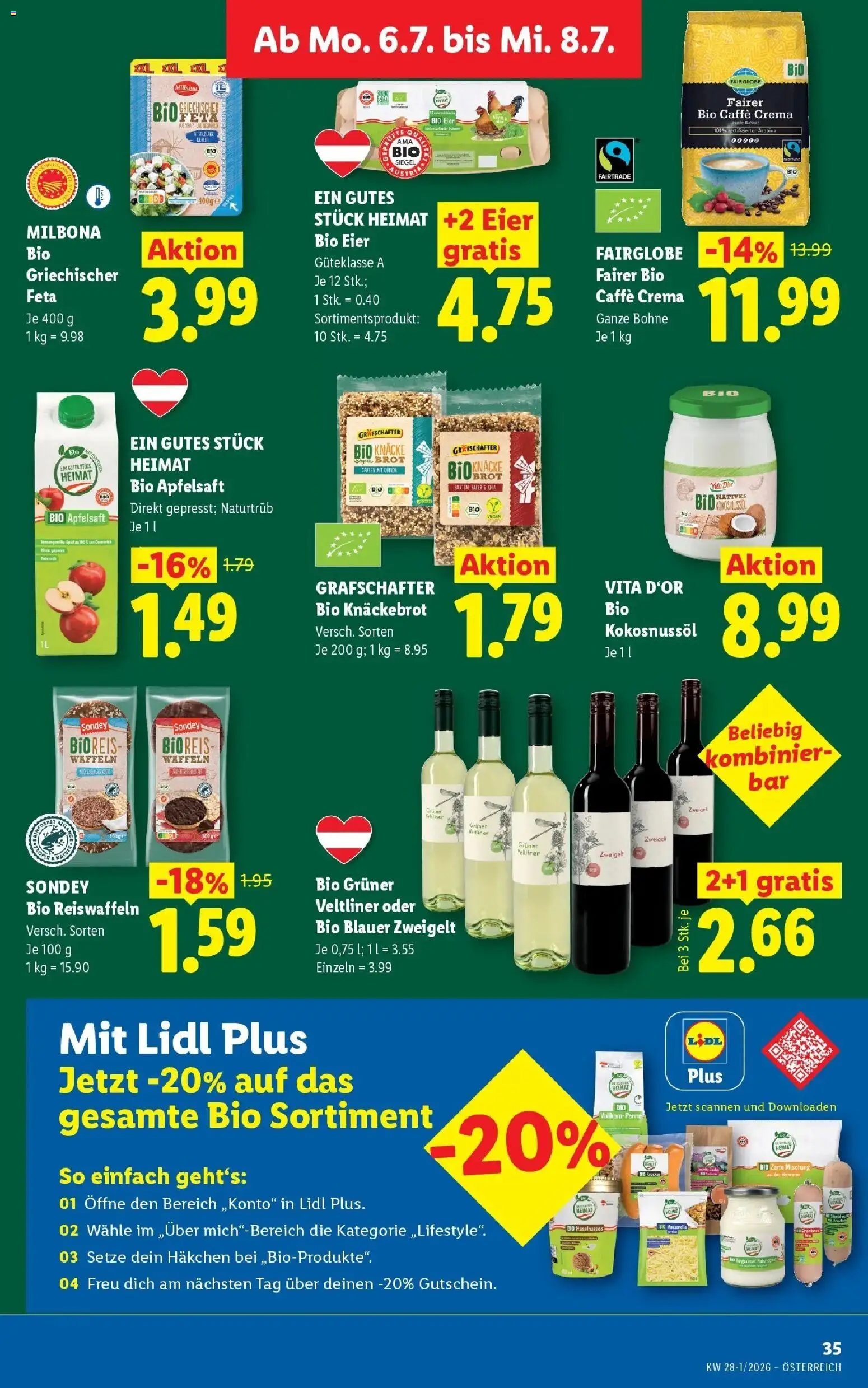 Lidl Flugblatt - Fohnsdorf, Neunkirchen, Graz gültig ab 02.07.2026 | Seite: 44 | Produkte: Rum, Planche de surf, Eier, Brot