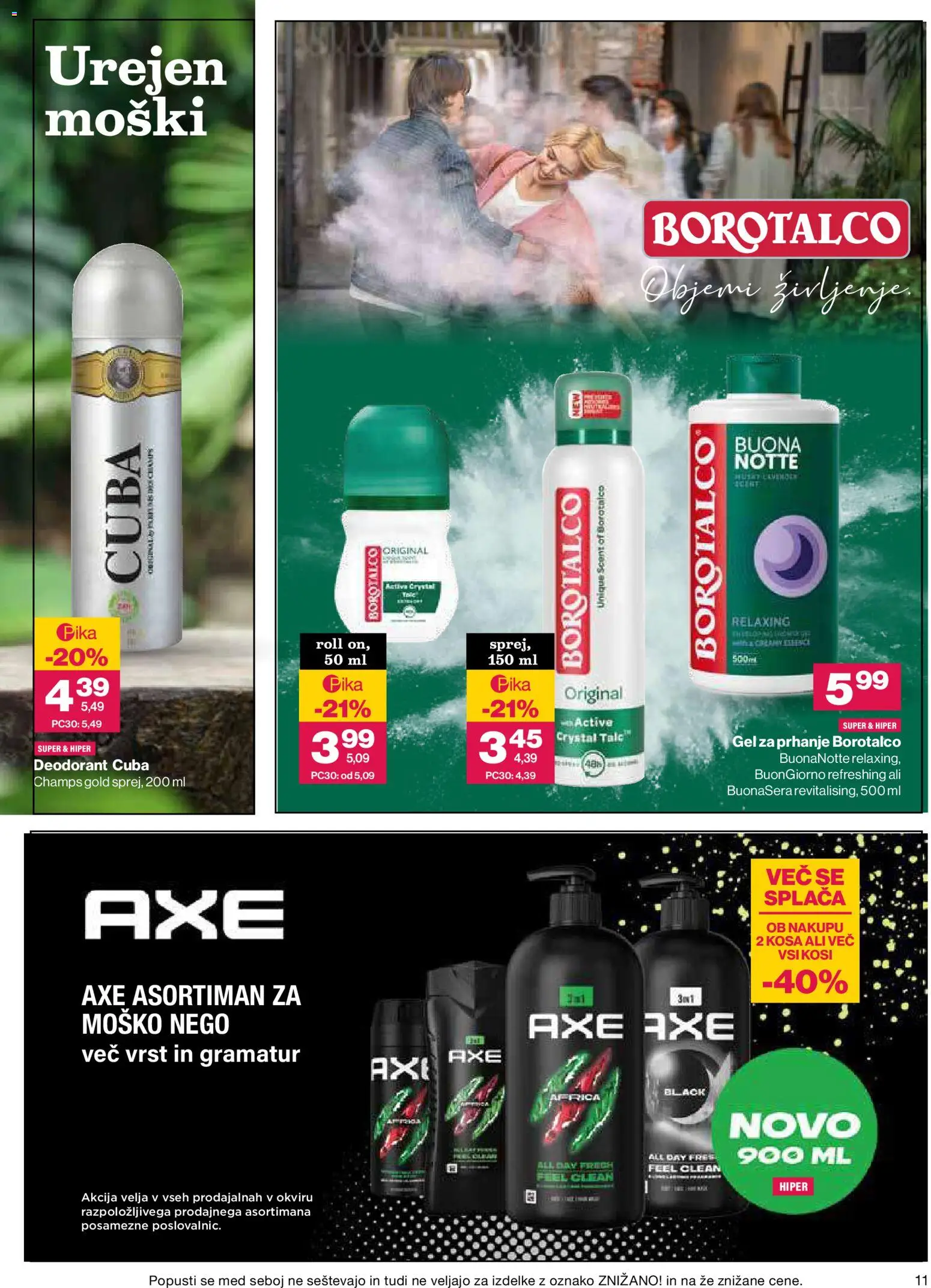 Novi Mercator katalog ponudbe – veljaven od 26.08.2026 | Stran: 11 | Izdelki: Med, Gel za prhanje, Deodorant