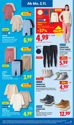 ESMARA KIDS Pyjama, 100 % Polyester (recycelt). Größen: 134/140-158/164. Je Stück ab 02.11.2026 gültig | Seite: 39