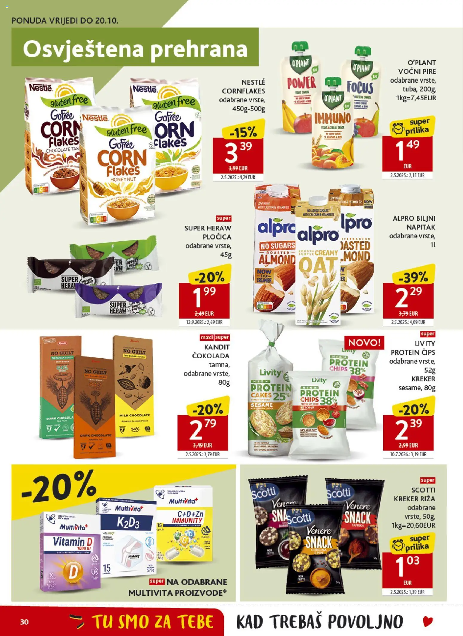 Konzum katalog | vrijedi od 07.10.2026 | Stranica: 30 | Proizvodi: Protein, Chips, Riža, Alpro