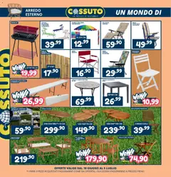 Anteprima del volantino Cossuto volantino valido a partire dal 18.06.2026 | Pagina: 10 | Prodotti: Ombrellone, Panchina, Lettino, Sedia