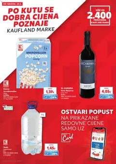 Kaufland - Split-Ravne njive - Pregled kataloga iz trgovine Kaufland, vrijedi od 20.05.2026 | Stranica: 26 | Proizvodi: Vino, Crno vino, Kokice, Voda