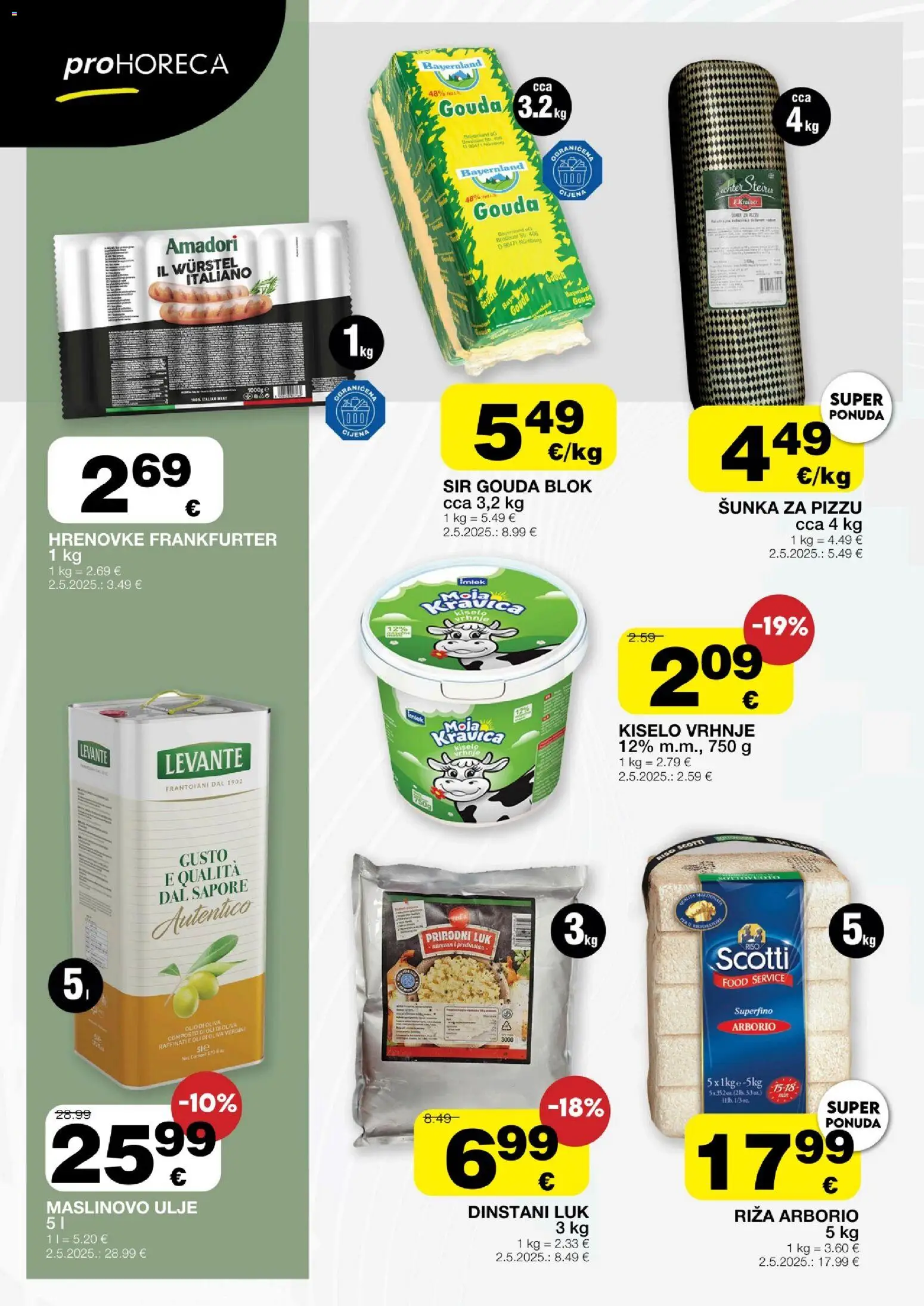 Stanić Diskont katalog | vrijedi od 22.05.2026 | Stranica: 6 | Proizvodi: Sir, Ulje, Šunka, Luk