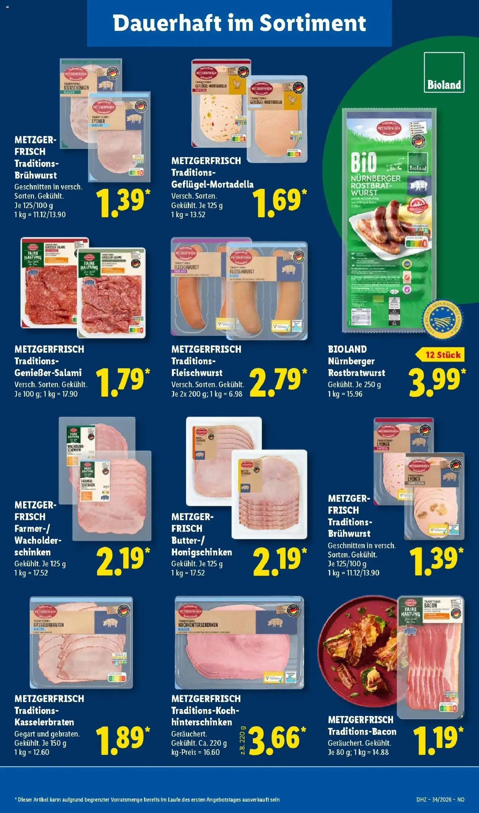 Lidl Prospekt Bad Rothenfelde (ab 17.08.2026) zum Blättern » Angebote | Seite: 23 | Produkte: Wurst, Salami, Schinken