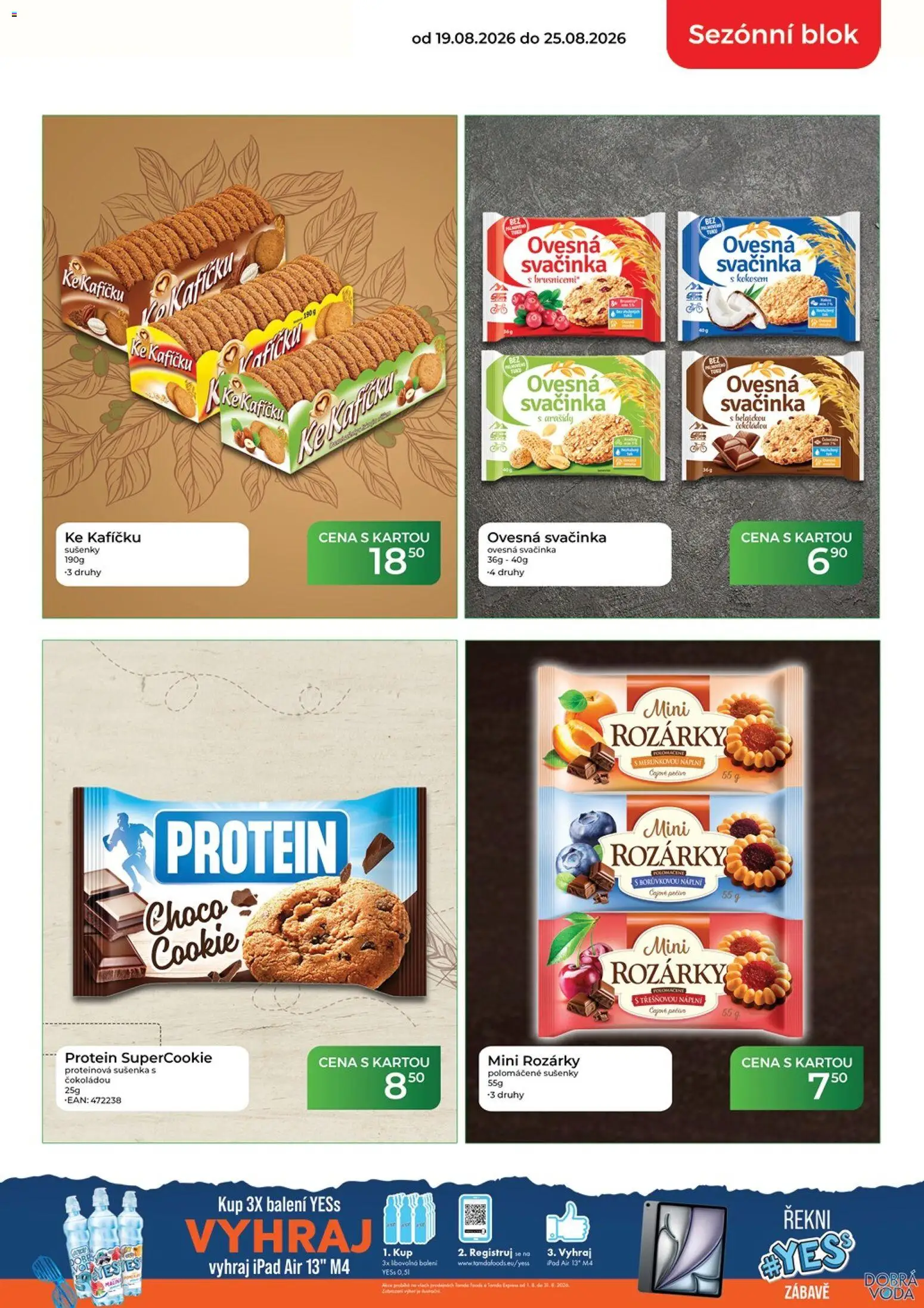 Tamda Foods leták od 19.08.2026 | Strana: 3 | Produkty: Ipad, Blok, Arašídy, Sušenky