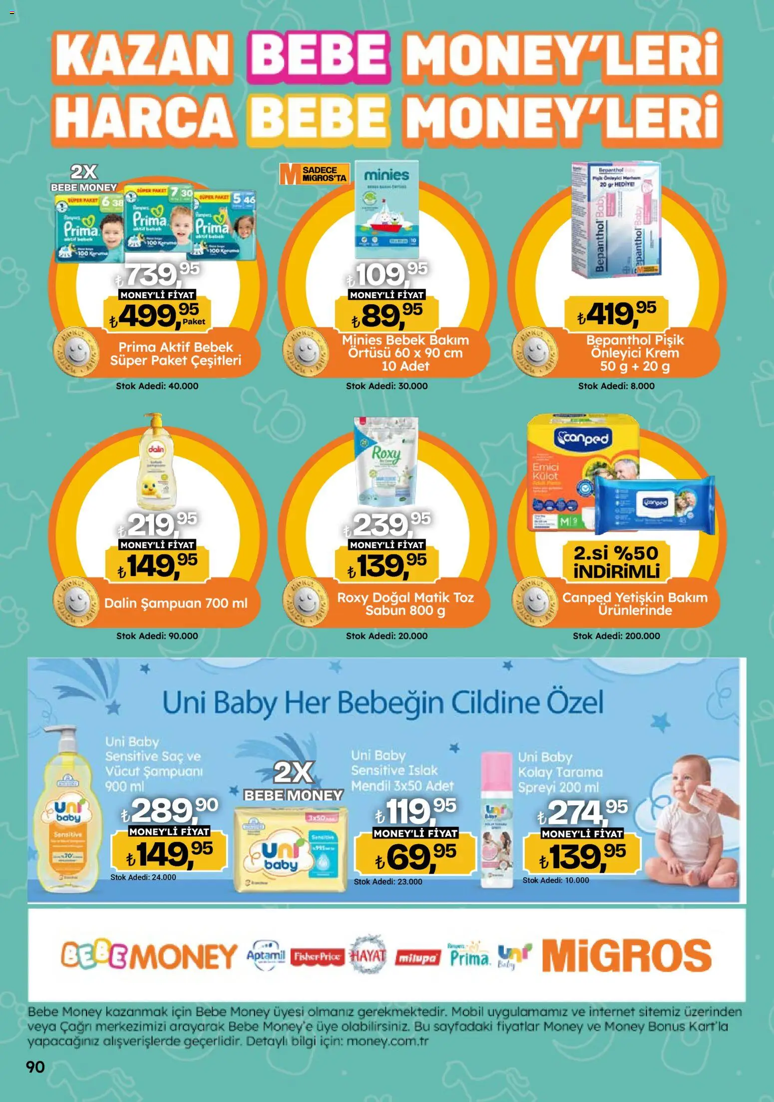 Migros Katalog - 5M Migroskop Dijital - 10 Eylül 2026 tarihinden itibaren geçerlidir | Sayfa: 90 | Ürünler: Mendil, Şampuan, Krem, Külot