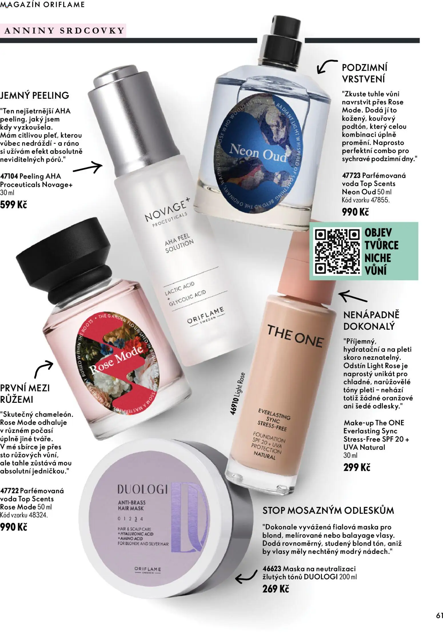 Oriflame katalog Novage+ Proceuticals od 30.09.2026 | Strana: 61 | Produkty: Voda, Makeup, Maska, Peeling