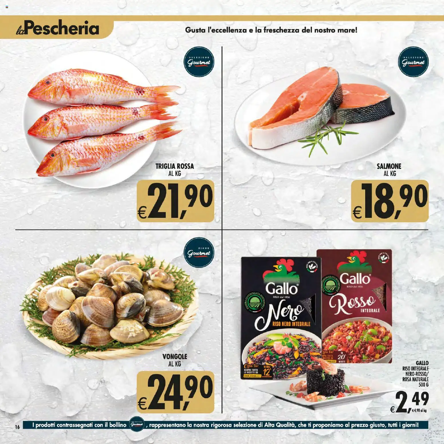 Volantino Decò del 30/06/2026 | Pagina: 16 | Prodotti: Salmone, Riso, Vongole