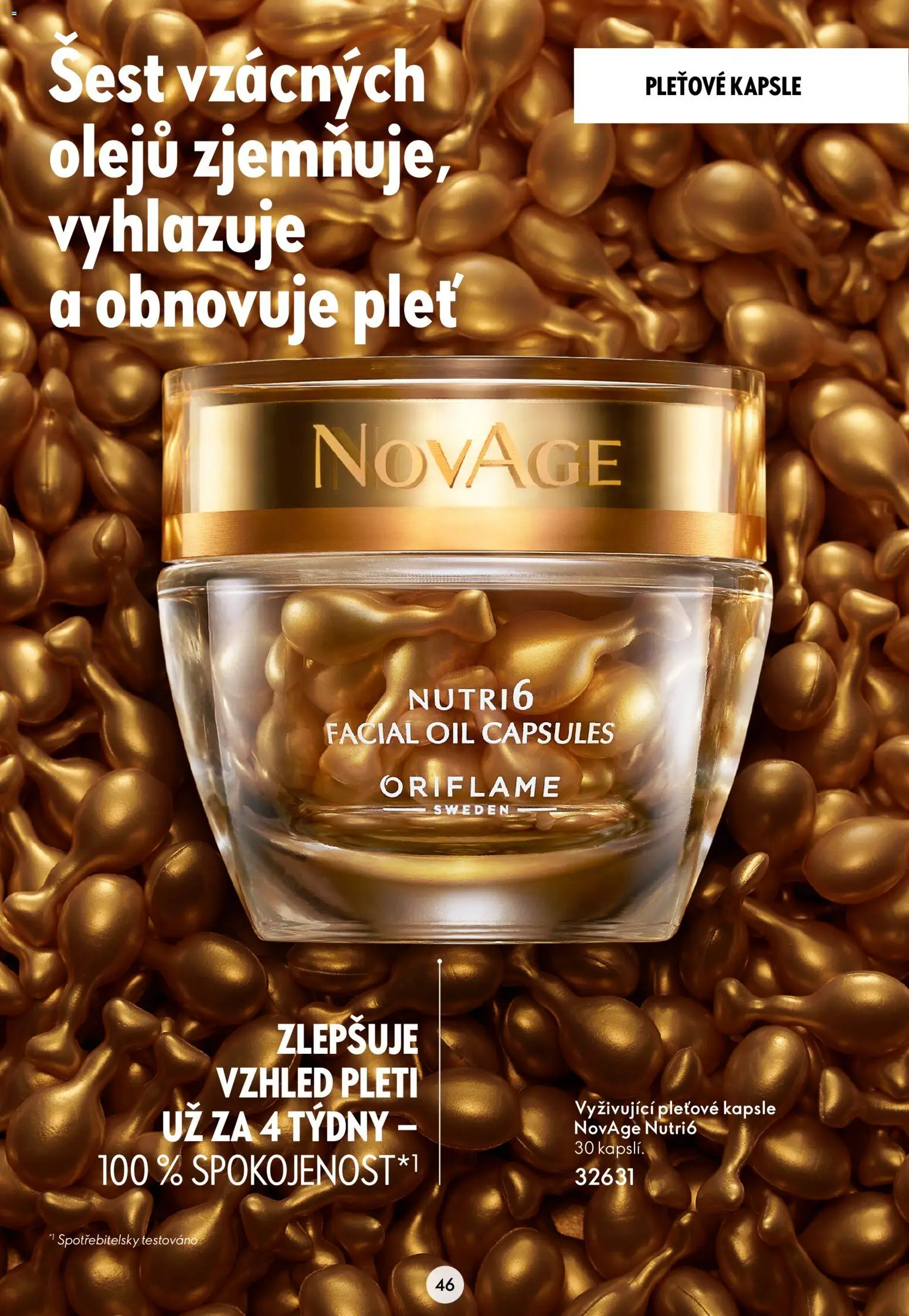 Oriflame katalog Novage+ od 21.07.2026 | Strana: 46 | Produkty: Kapsle