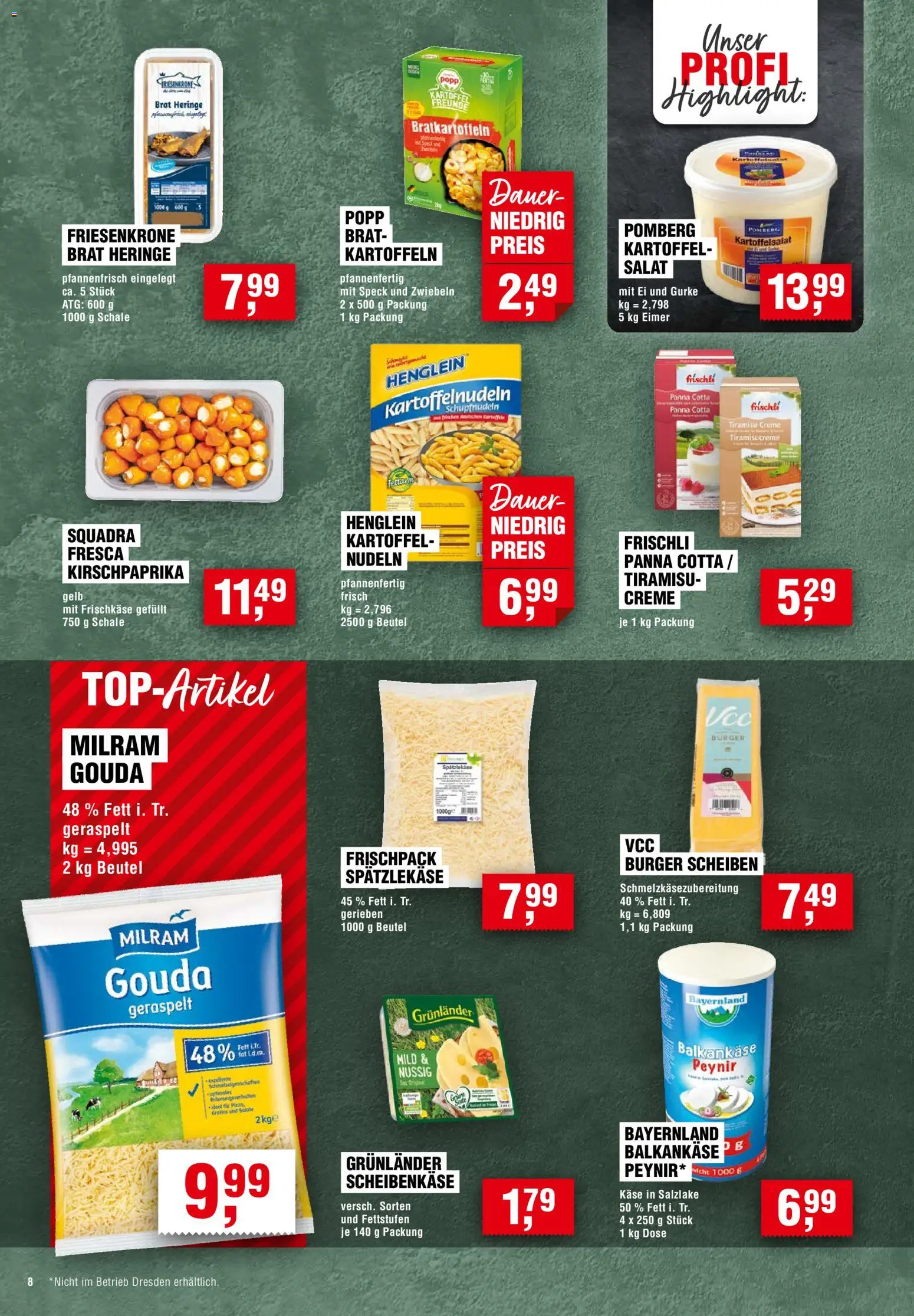 Handelshof Prospekt – gültig ab 12.11.2026 | Seite: 8 | Produkte: Creme, Zwiebeln, Grunlander, Nudeln