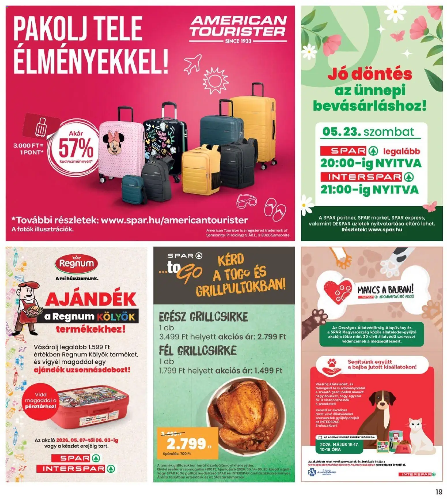 Interspar akciós ujság - amely érvényes a következő dátumtól: 14.05.2026 | Oldal: 19