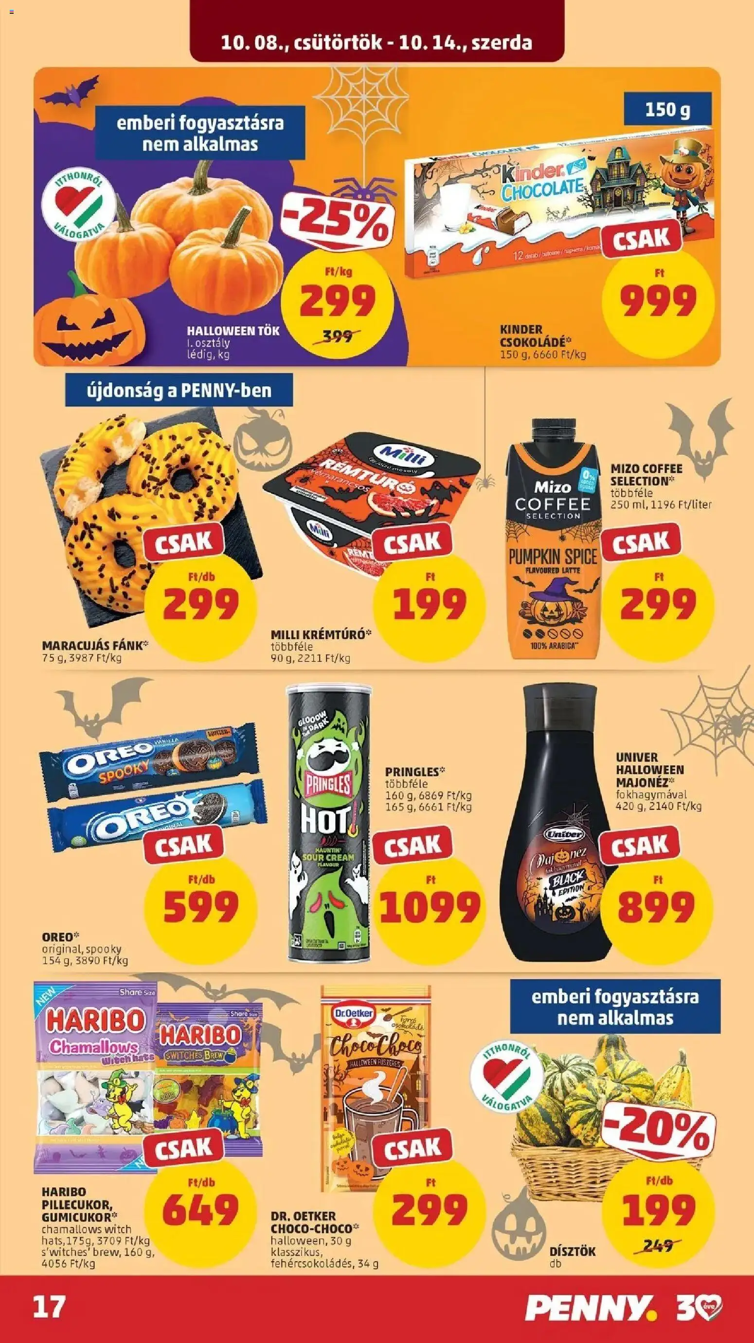 PENNY aktuális akciós újság: 2026.10.07.-tól lapozható | Oldal: 17 | Termékek: Dr. Oetker, Gumicukor, Milli, Univer