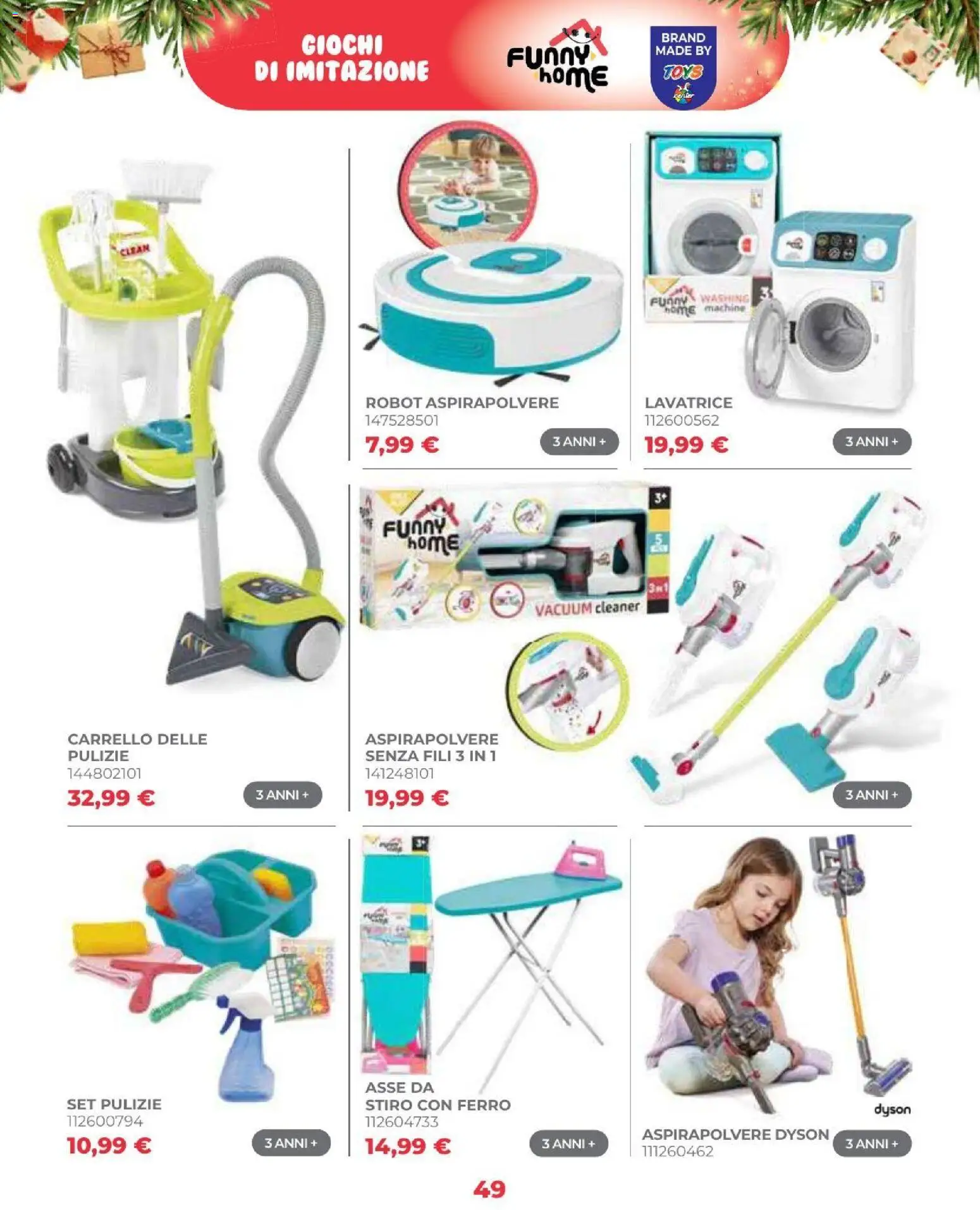 Volantino Toys Center del 16/10/2026 | Pagina: 51 | Prodotti: Robot aspirapolvere, Lavatrice, Aspirapolvere, Robot