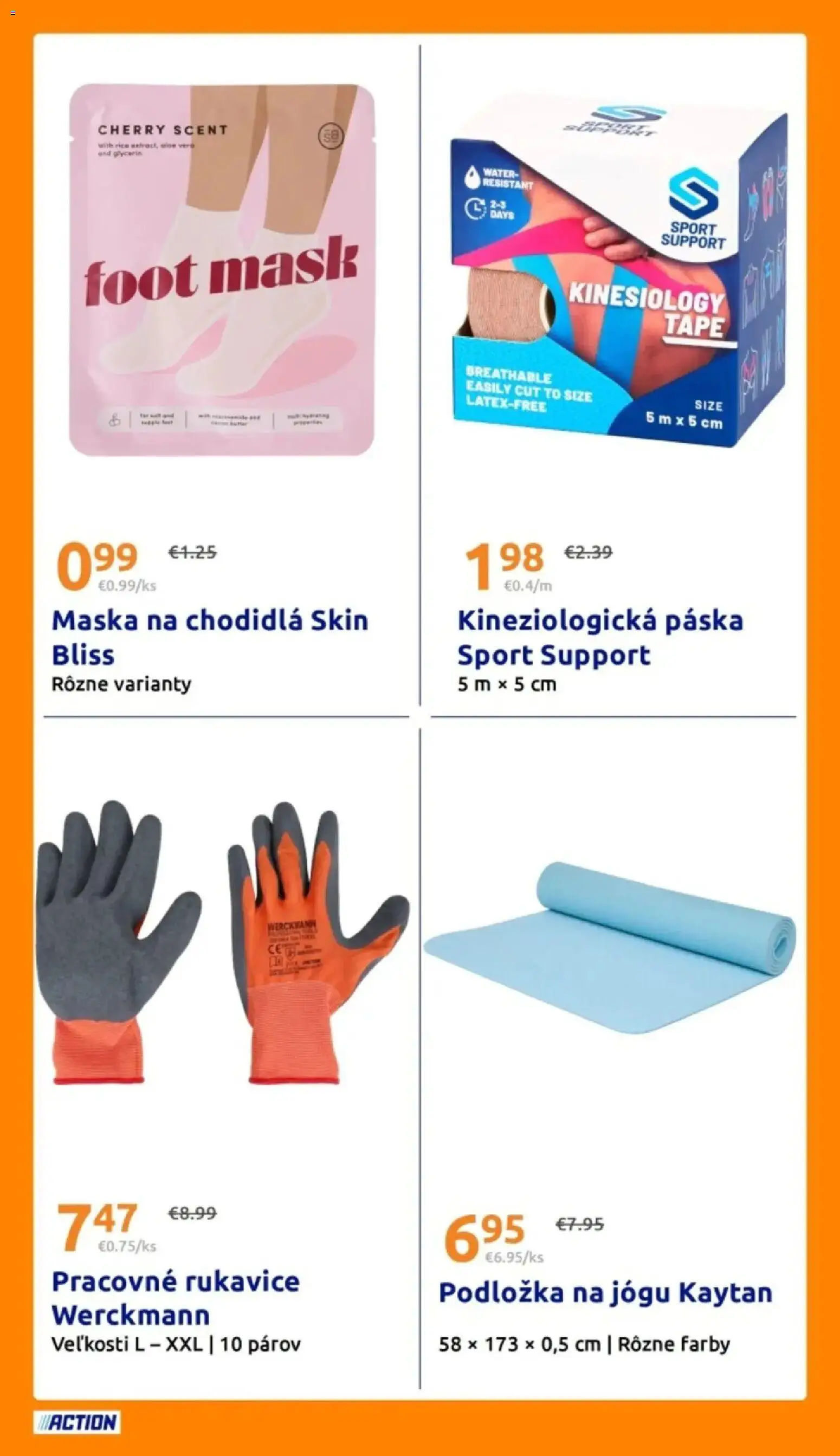 Nové Action akcie – leták je platný od 10.06.2026 | Strana: 20 | Produkty: Maska, Rukavice