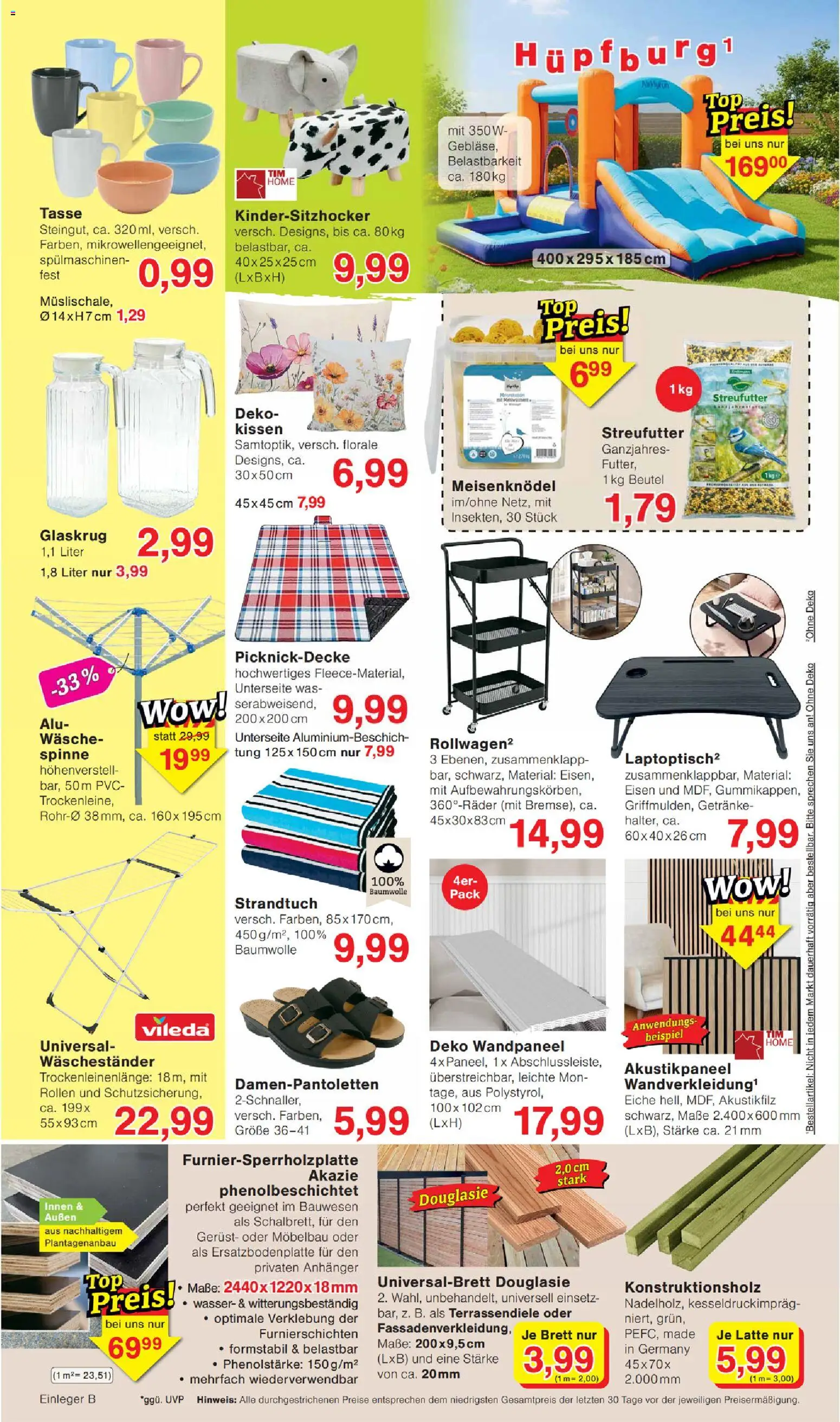 Wiglo Wunderland Prospekt – gültig ab 13.07.2026 | Seite: 6 | Produkte: Kissen, Strandtuch, Wasser, Waschestander