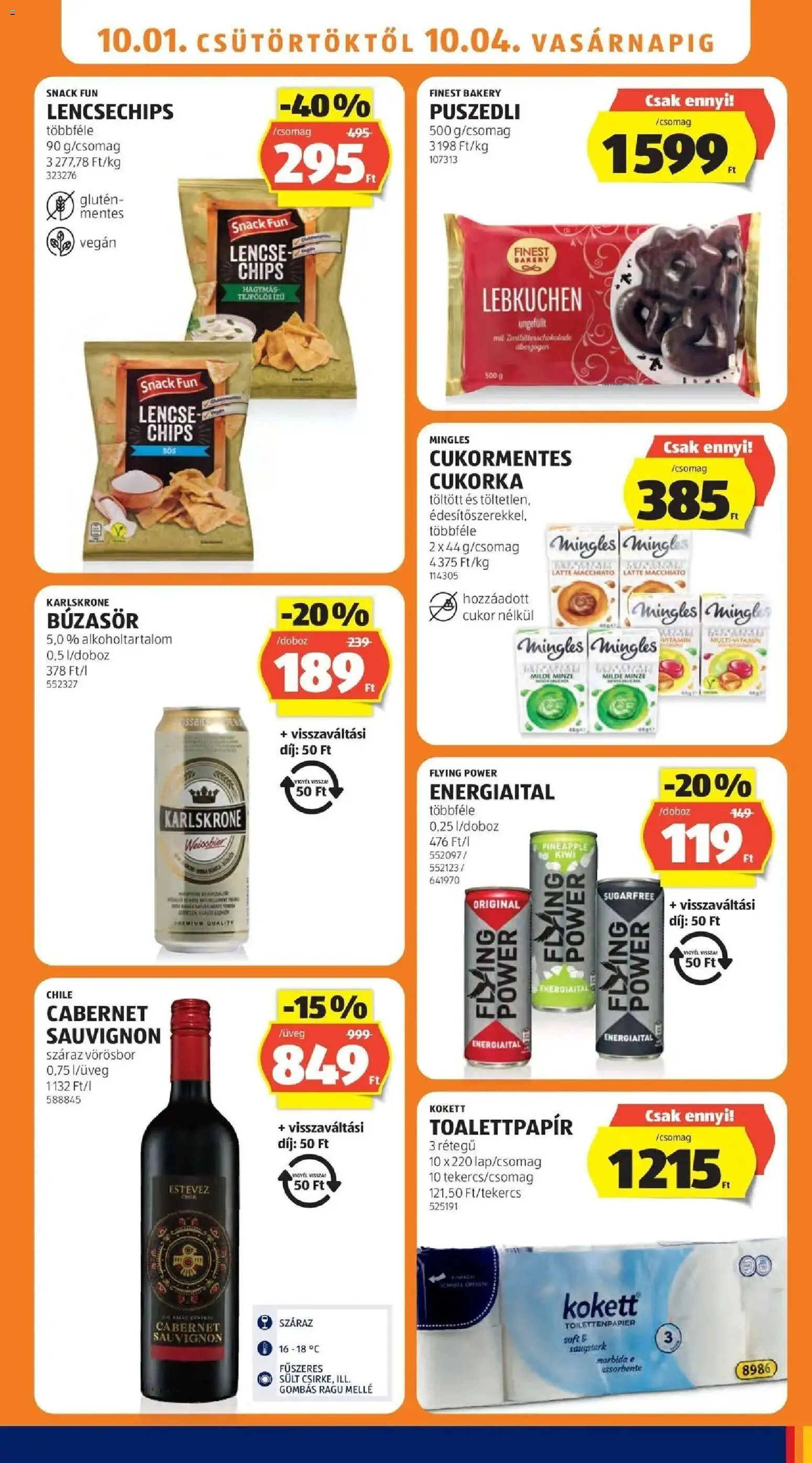 Aldi aktuális akciós újság - 2026.09.26. -tól/töl > akció, lapozható szórólap 🛍️ | Oldal: 11 | Termékek: Energiaital, Búzasör, Száraz vörösbor, Ing