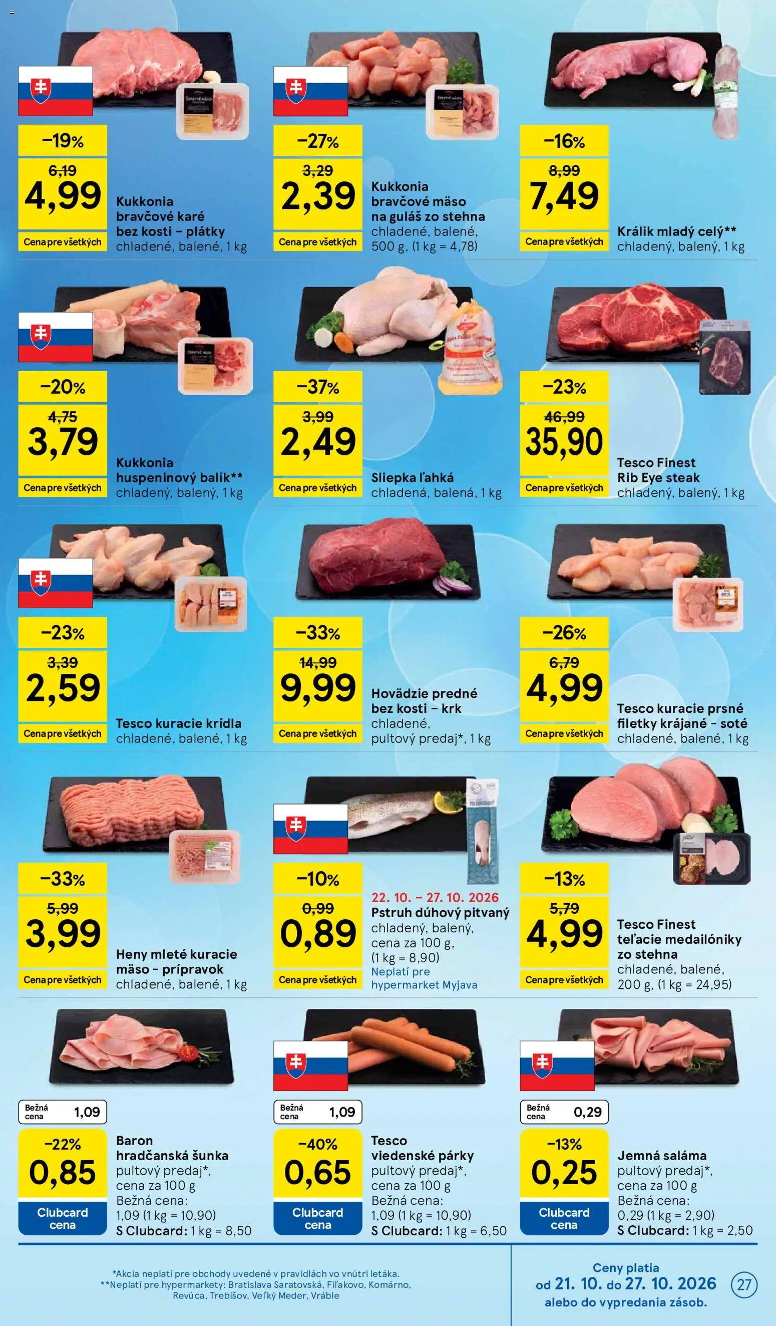 Nové Tesco akcie – leták je platný od 21.10.2026 | Strana: 27