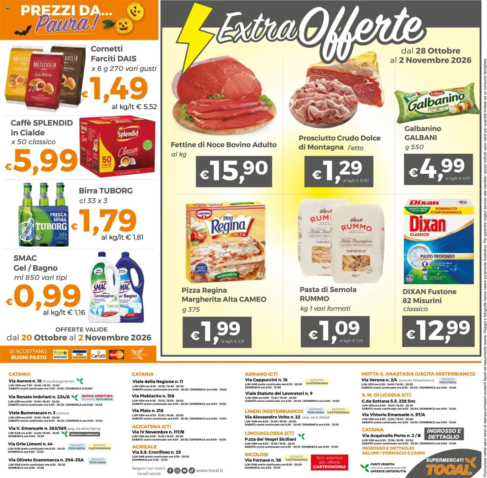 Volantino Tocal del 20/10/2026 | Pagina: 16 | Prodotti: Birra, Rummo, Pasta, Limoni