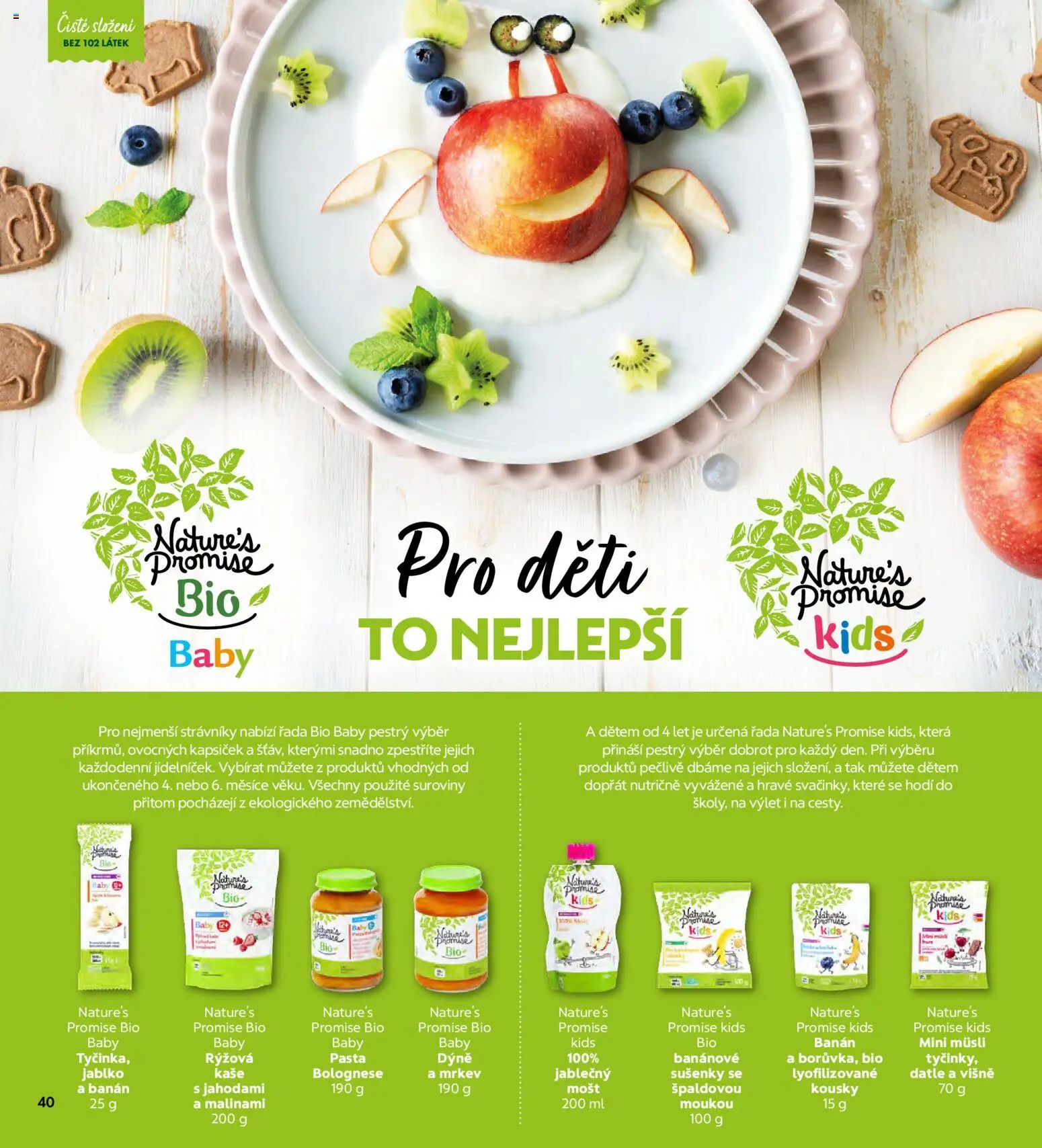Albert magazín od 01.10.2026 | Strana: 40 | Produkty: Jablka, Mošt, Rýžová kaše, Müsli