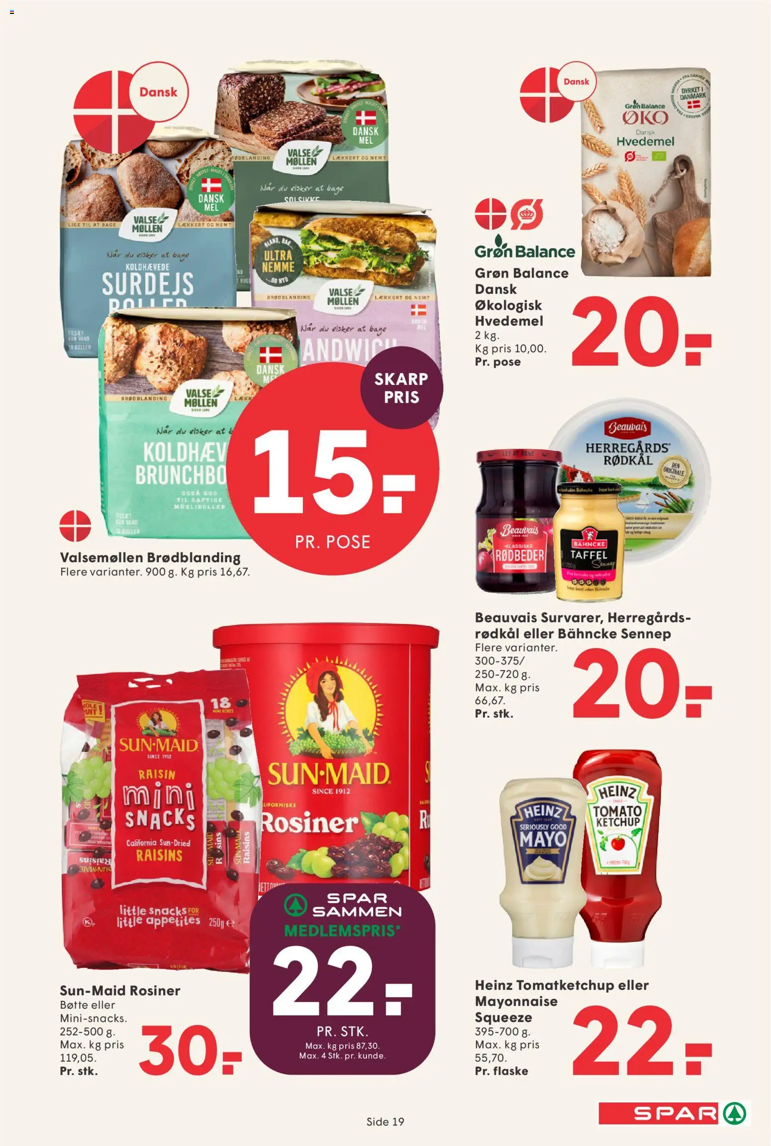 Spar tilbudsavis – gyldig fra 02/10/2026 | Side: 21 | Produkter: Hvedemel, Bord, Rødkål, Sennep