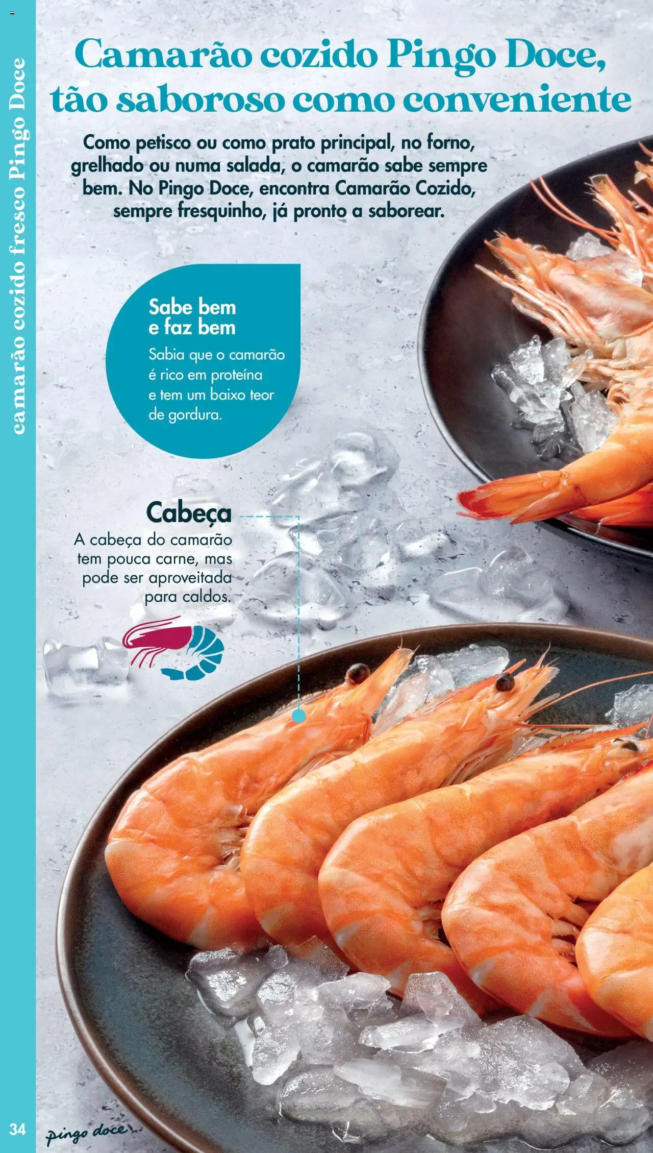 Pingo Doce - Catálogo Peixaria │ válido de 20/05/2025 | Página: 34 | Produtos: Camarão, Proteina