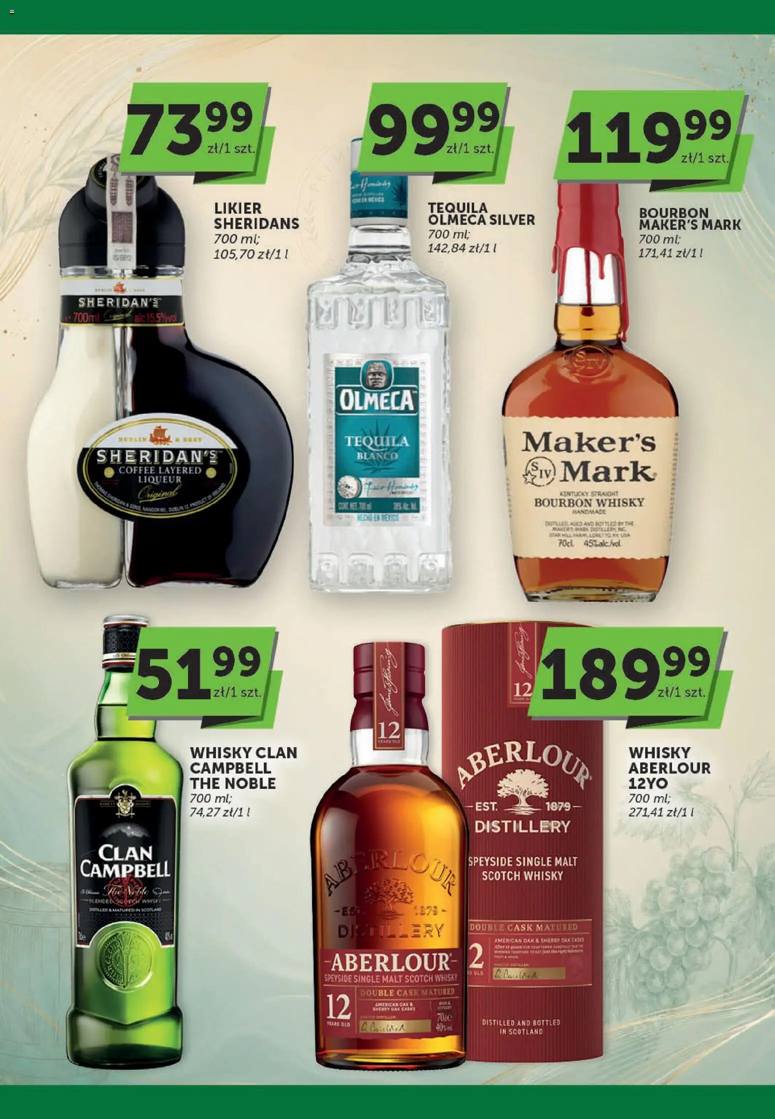 ABC gazetka alkoholowa od 03.09.2026 | Strona: 6 | Produkty: Bourbon whisky, Sheridan's, Tequila, Whisky