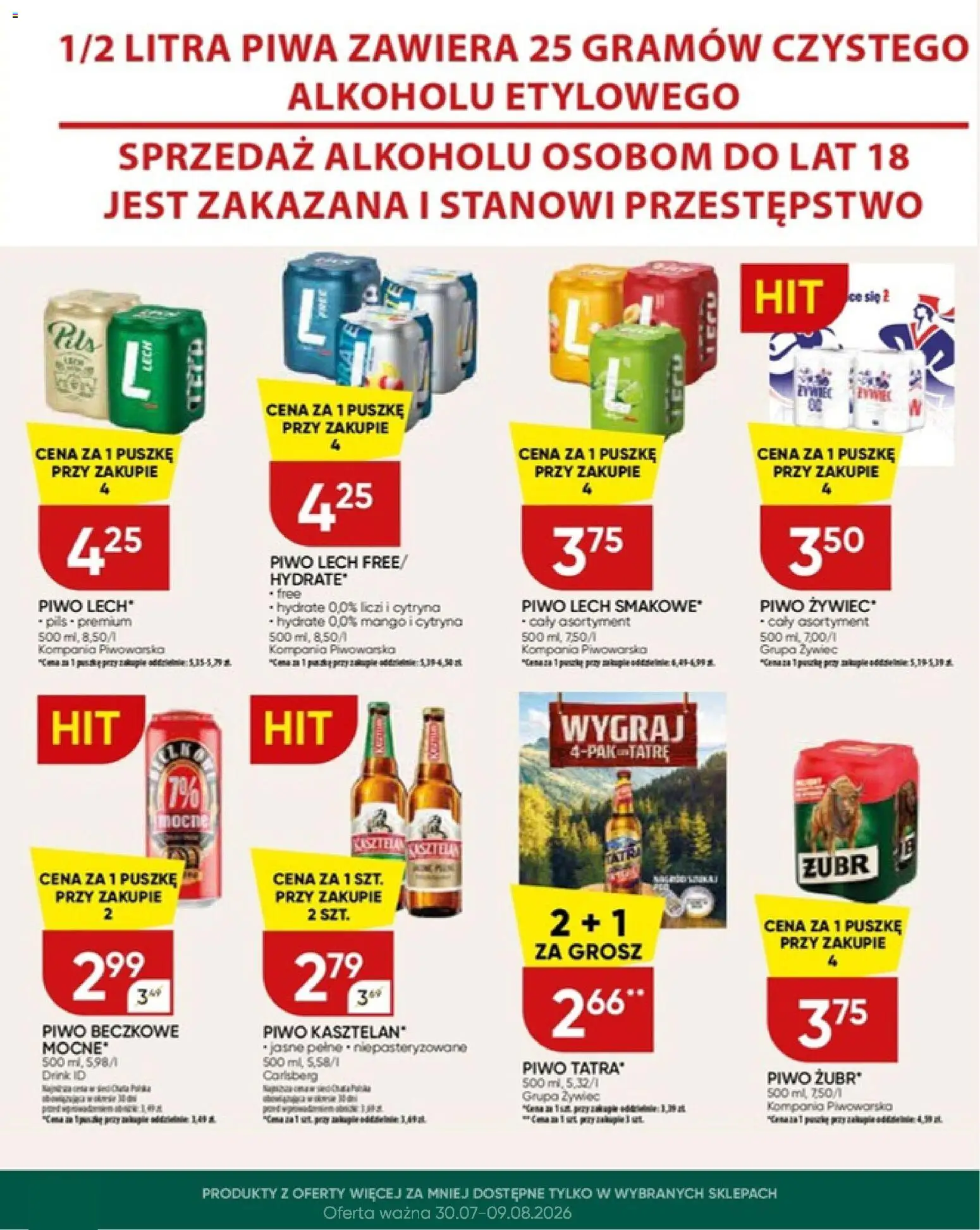 Chata Polska gazetka od 30.07.2026 | Strona: 26 | Produkty: Cytryna, Mango, Piwo