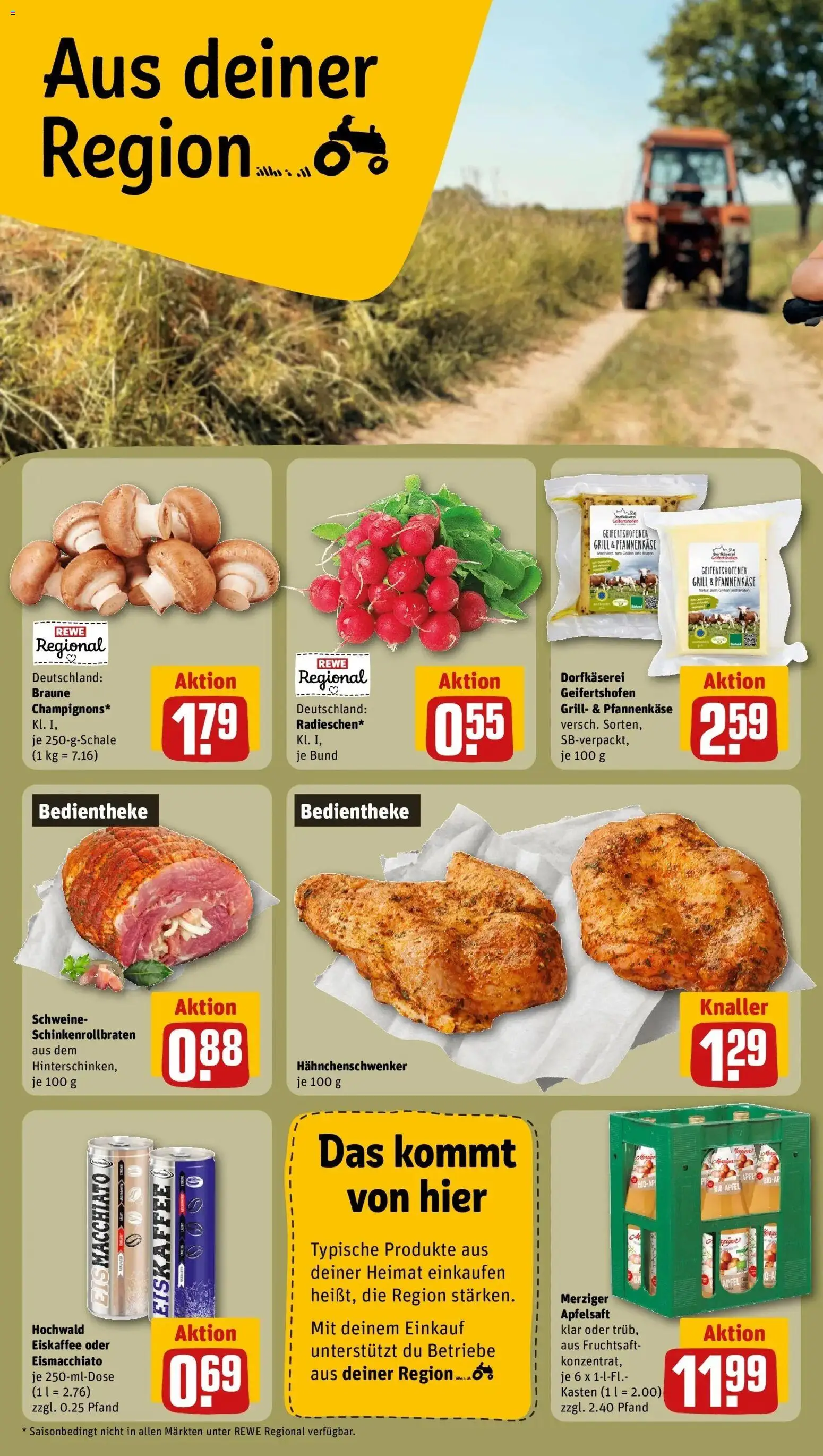 Rewe Prospekt Illingen – gültig ab 27.07.2026 | Seite: 26 | Produkte: Grill, Apfelsaft, Fruchtsaft