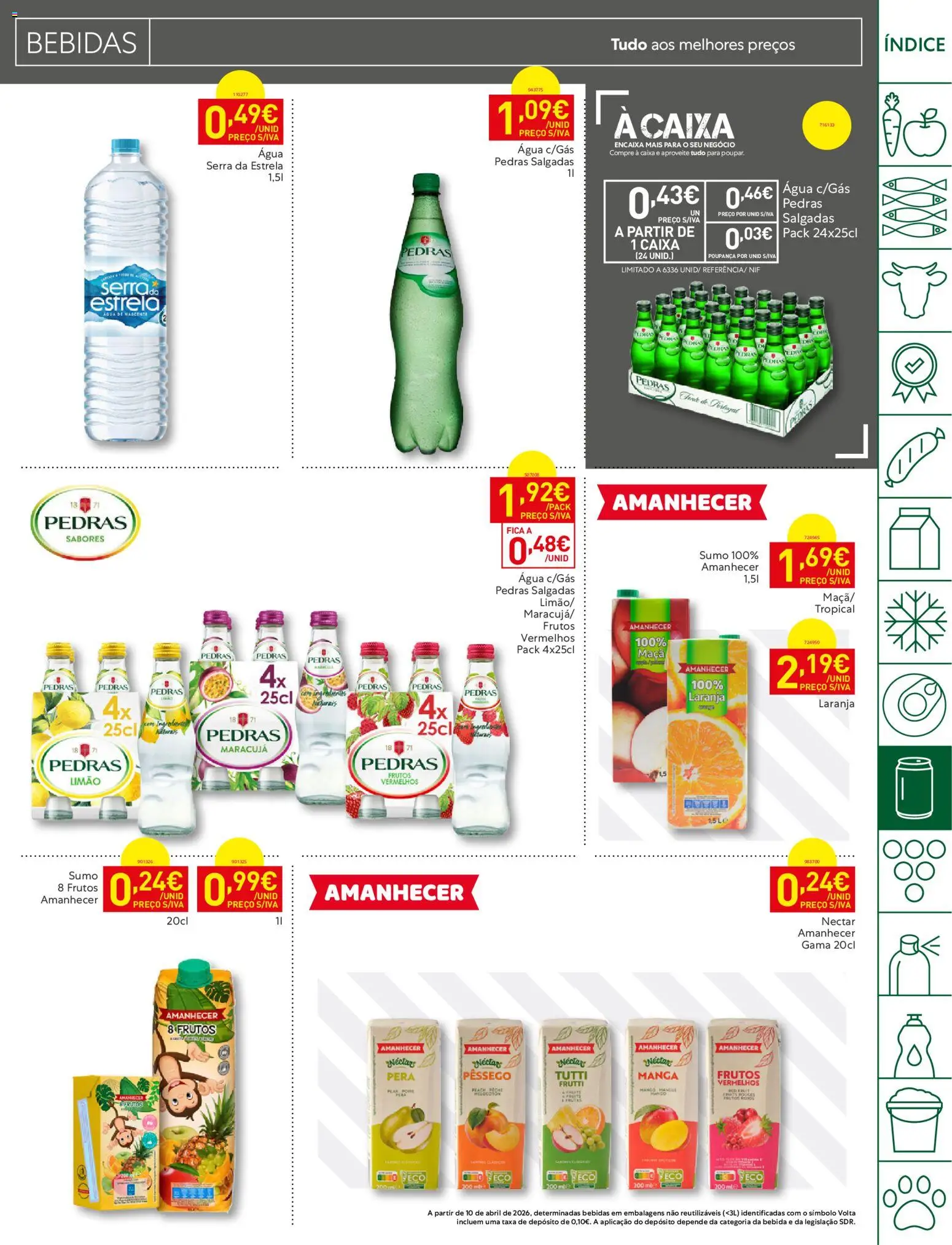 Recheio folheto Madeira │ válido de 23/06/2026 | Página: 23 | Produtos: Caixa, Maça, Sumo, Bebida
