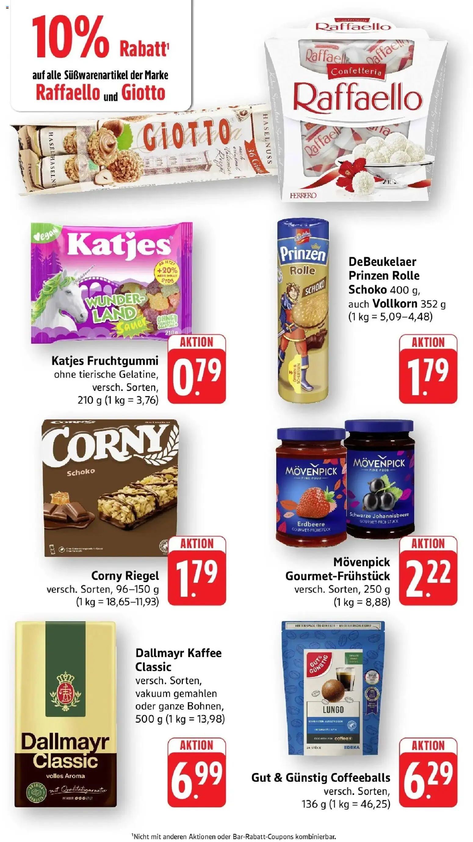 nah & gut Prospekt Gengenbach – gültig ab 01.06.2026 | Seite: 6 | Produkte: Raffaello, Corny riegel, Cola, Dallmayr