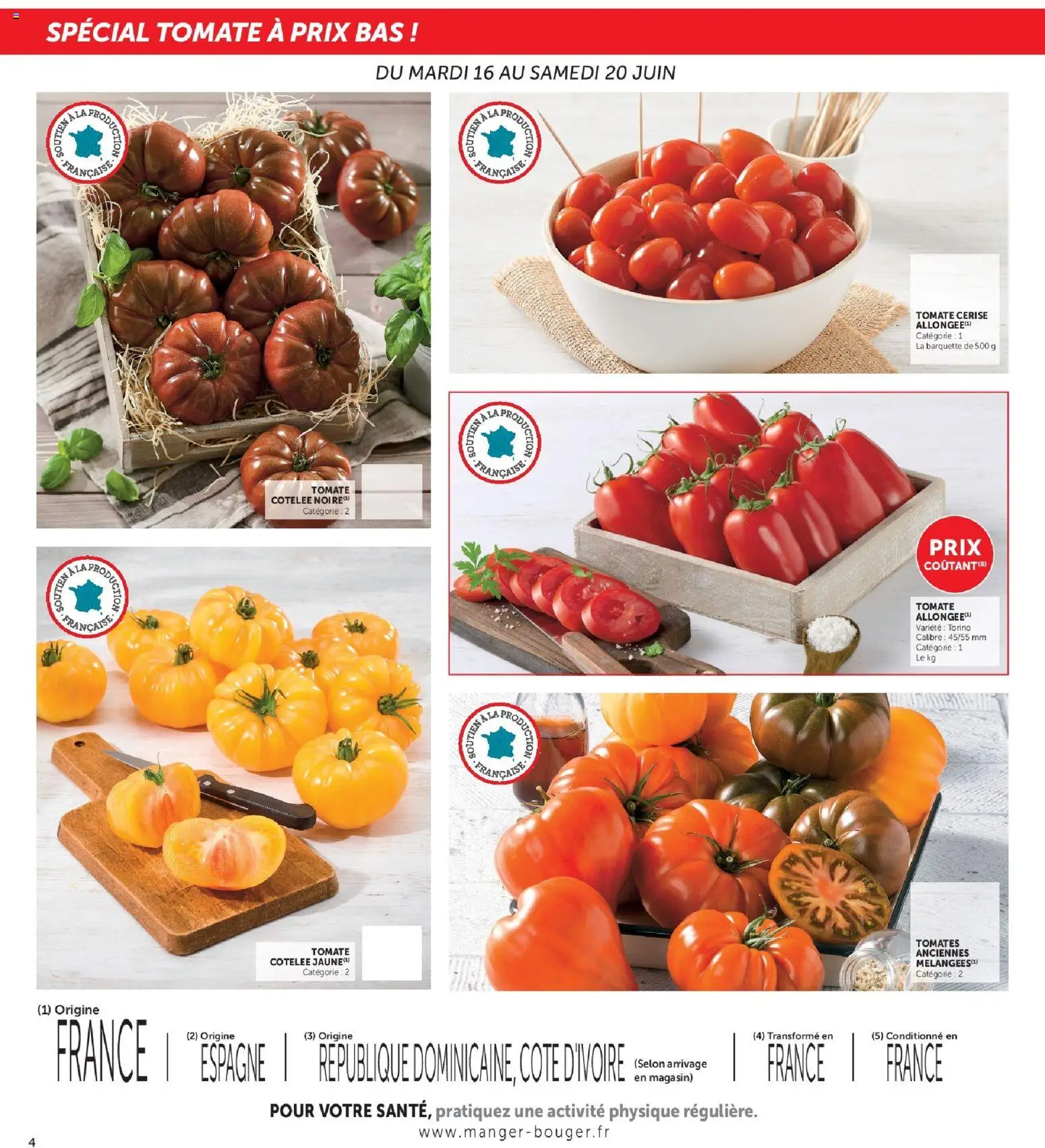 {H1} | Page: 4 | Produits: Tomate cerise, Tomates