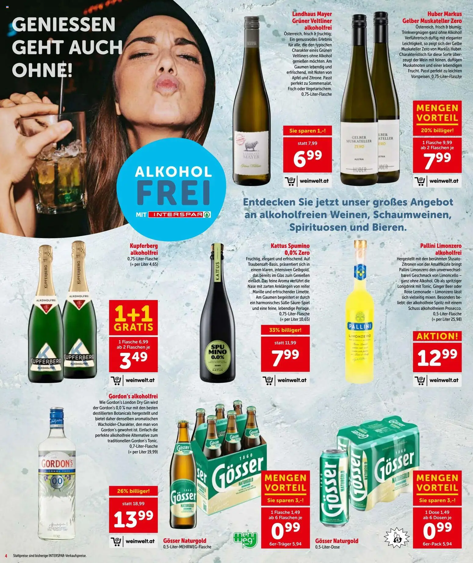 Interspar - Flugblatt gültig ab 25.06.2026 | Seite: 9 | Produkte: Gin, Wein, Äpfel, Fisch