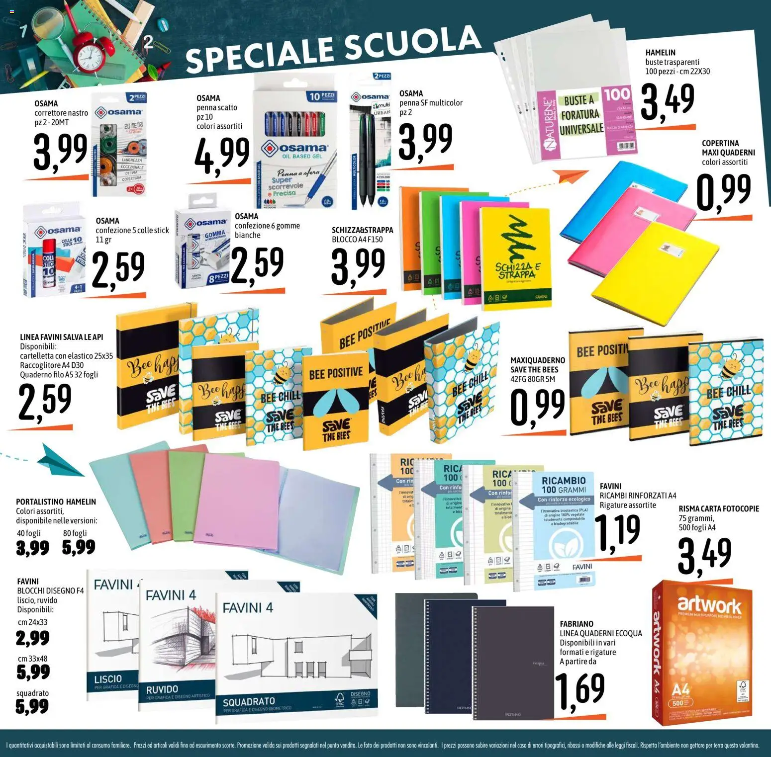 Volantino Emisfero del 27/08/2026 | Pagina: 32 | Prodotti: The, Colla, Quaderno, Correttore
