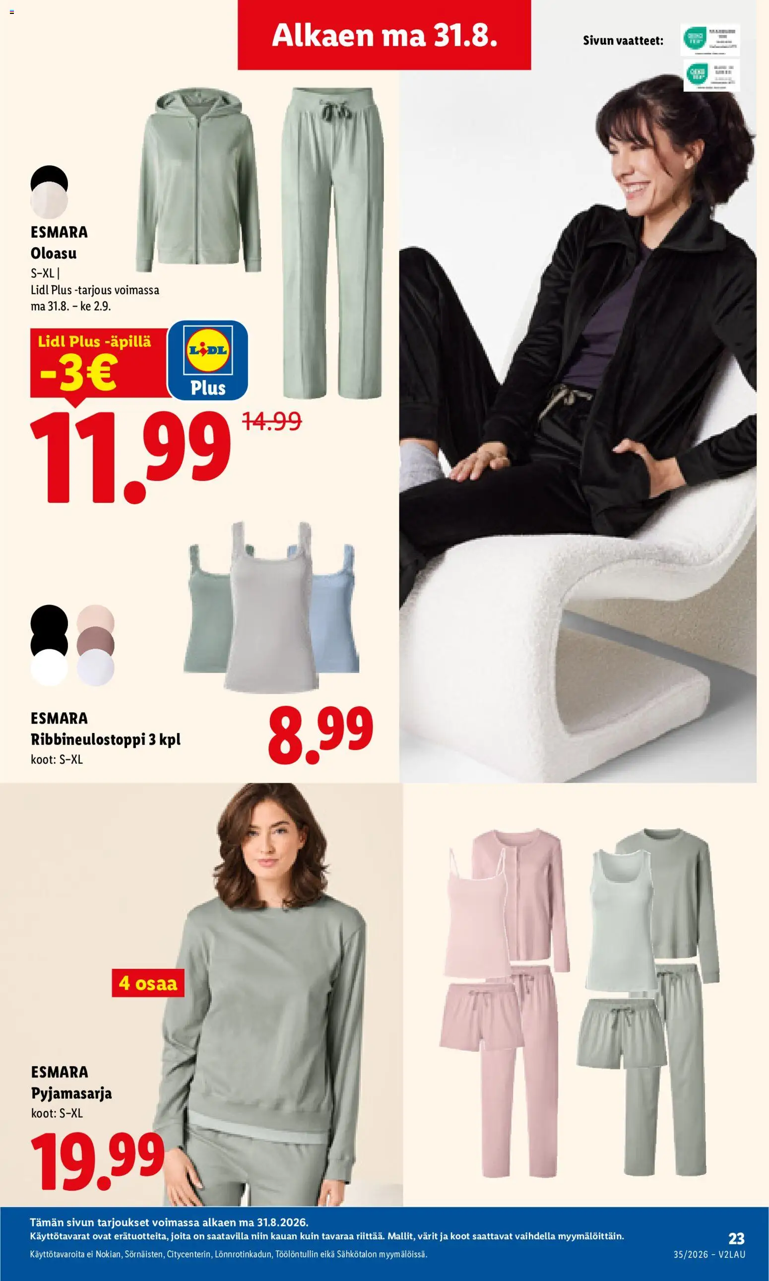 Lidl tarjoukset – voimassa 31/08/2026 alkaen | Sivu: 11 | Tuotteet: Vaatteet
