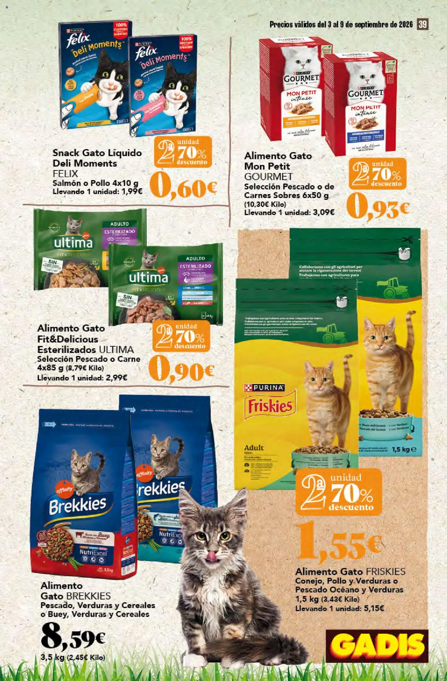 Gadis folleto │ válido desde el 03/09/2026 | Página: 39 | Productos: Cereales, Salmón, Carne, Pollo