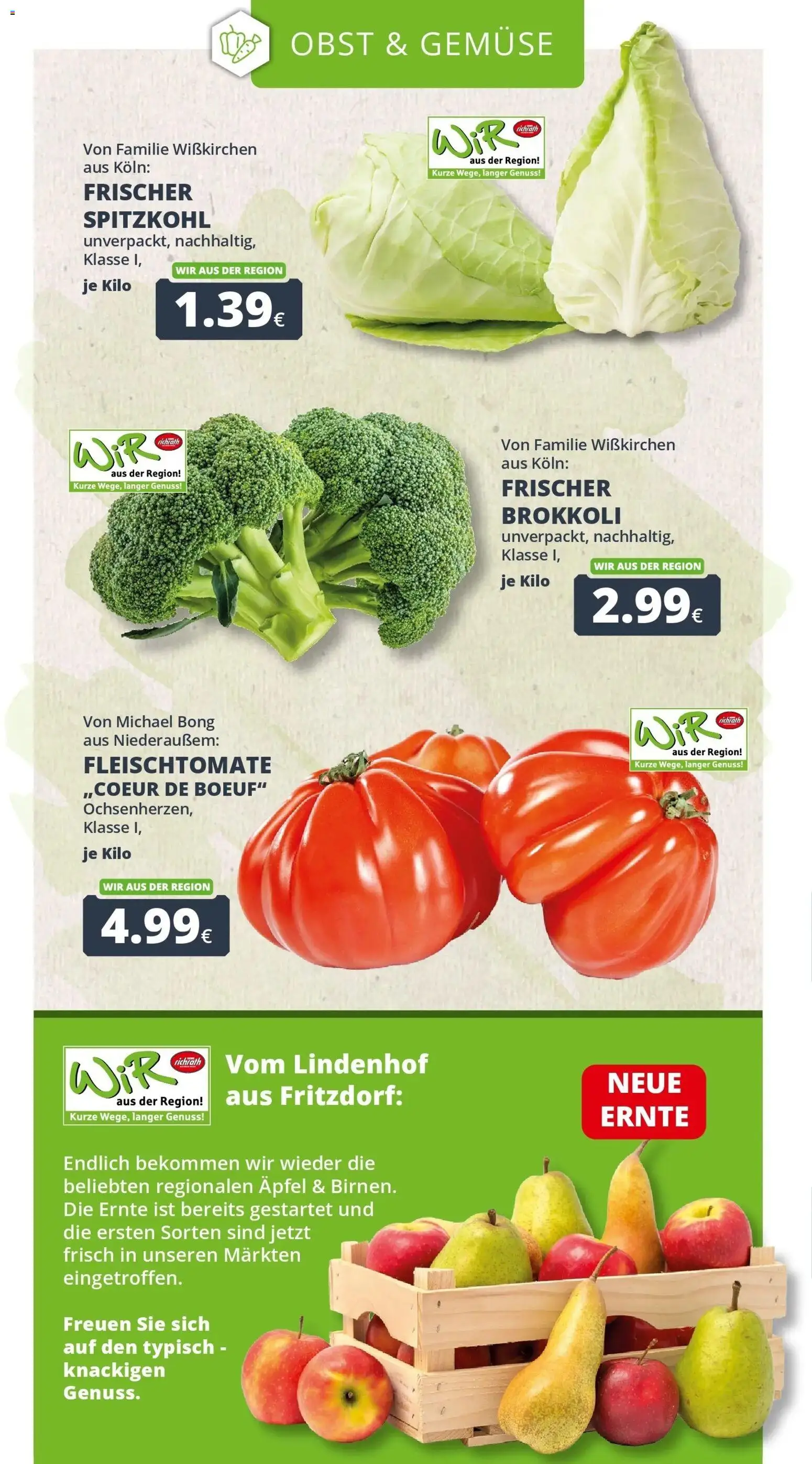 REWE Prospekt ab 07.09.2026 zum Blättern » Angebote | Seite: 13 | Produkte: Äpfel, Gemüse, Obst, Brokkoli