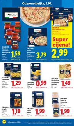 ITALIAMO Tjestenina, Tjestenina, 500 g - Pregled kataloga iz trgovine Lidl, vrijedi od 05.10.2026 | Stranica: 20