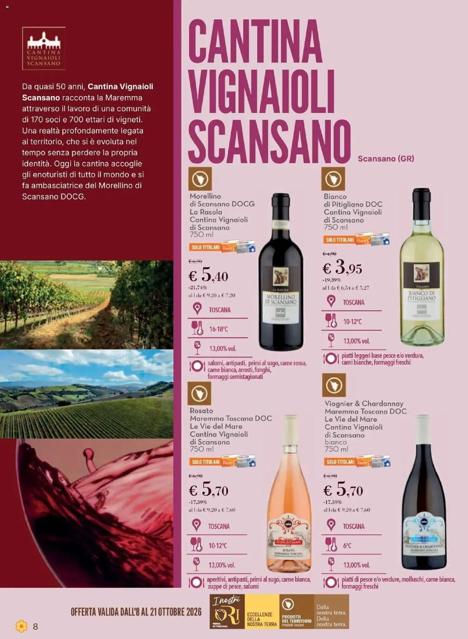 Anteprima volantino Conad dal 08/10/2026 prossima settimana | Pagina: 8 | Prodotti: Piatti, Zuppe, Carne, Terra