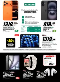 Vista previa Media Markt folleto válido desde el 17/09/2026 | Página: 35 | Productos: Té, Apple, Iphone, Disco