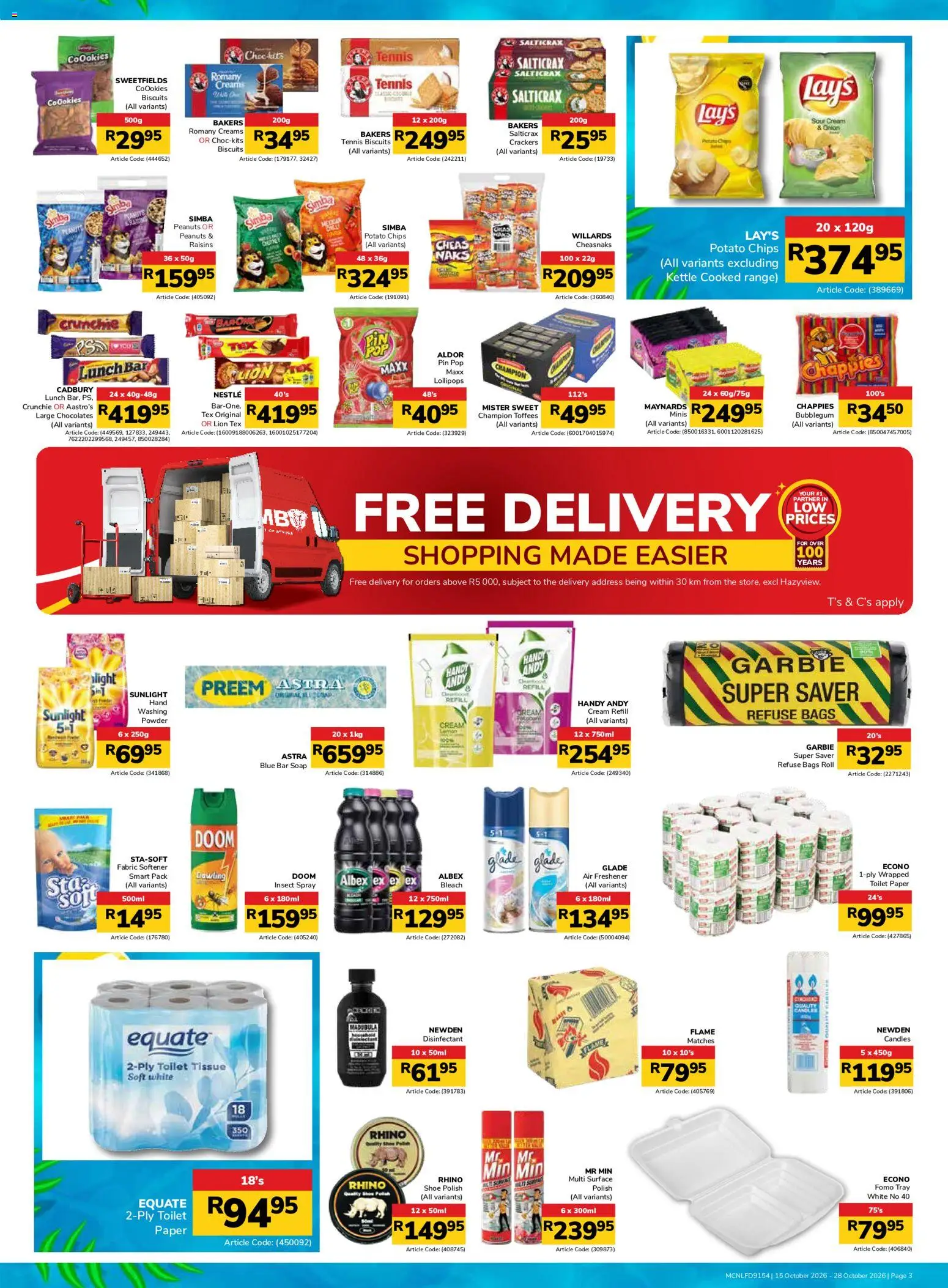 New Jumbo catalogue – valid from 06/10/2026 | Page: 3 | Products: Toilet, Disinfectant, Powder, Paper