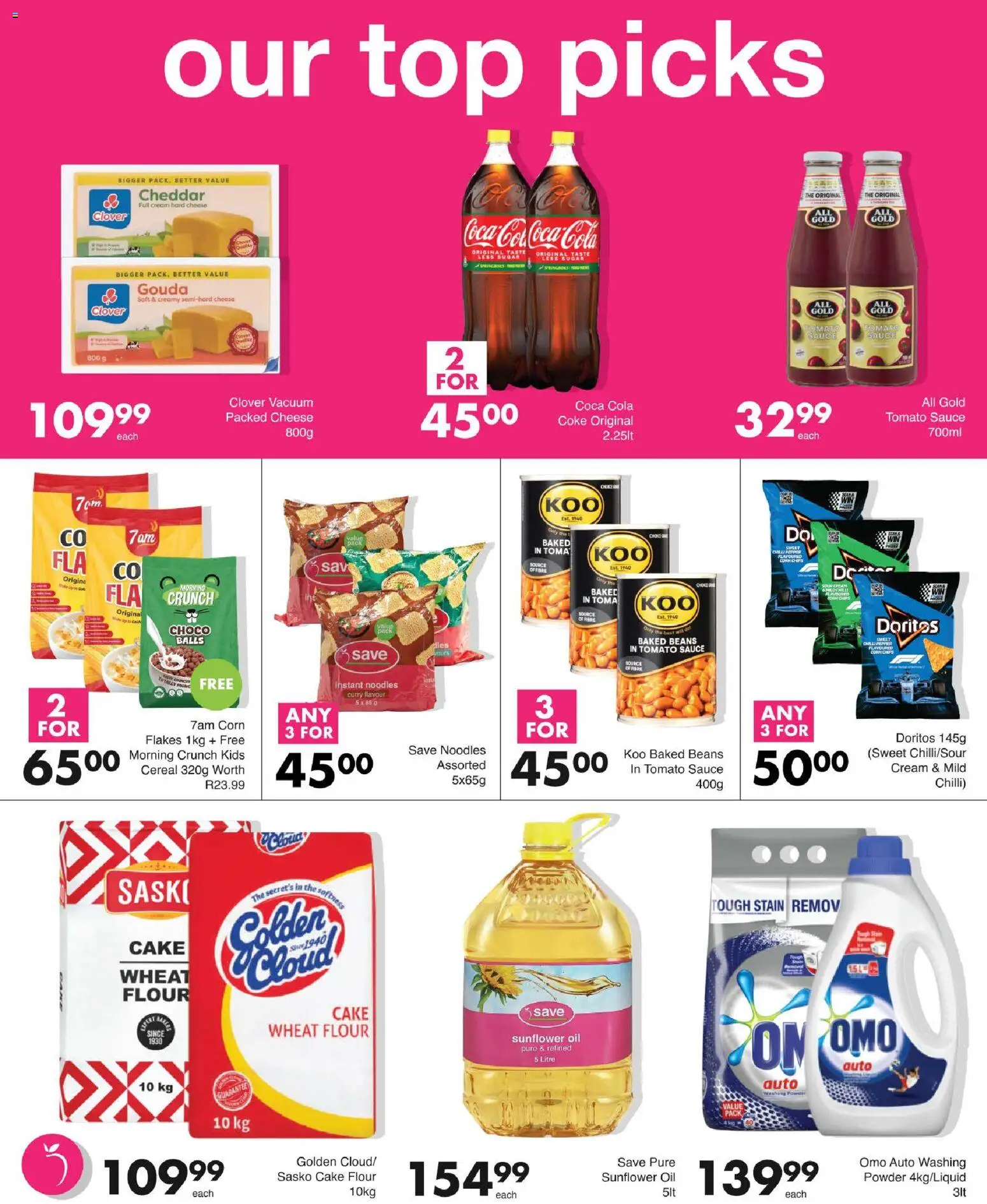 New Save catalogue – valid from 29/09/2026 | Page: 2 | Products: Flour, Beans, Powder, Flakes