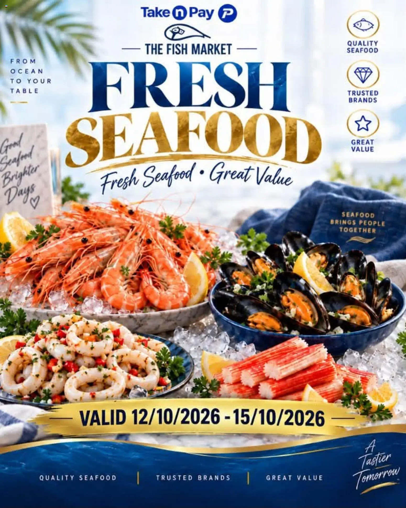 New Take n Pay catalogue – valid from 13/10/2026 | Page: 30 | Products: Table, Fish, Seafood