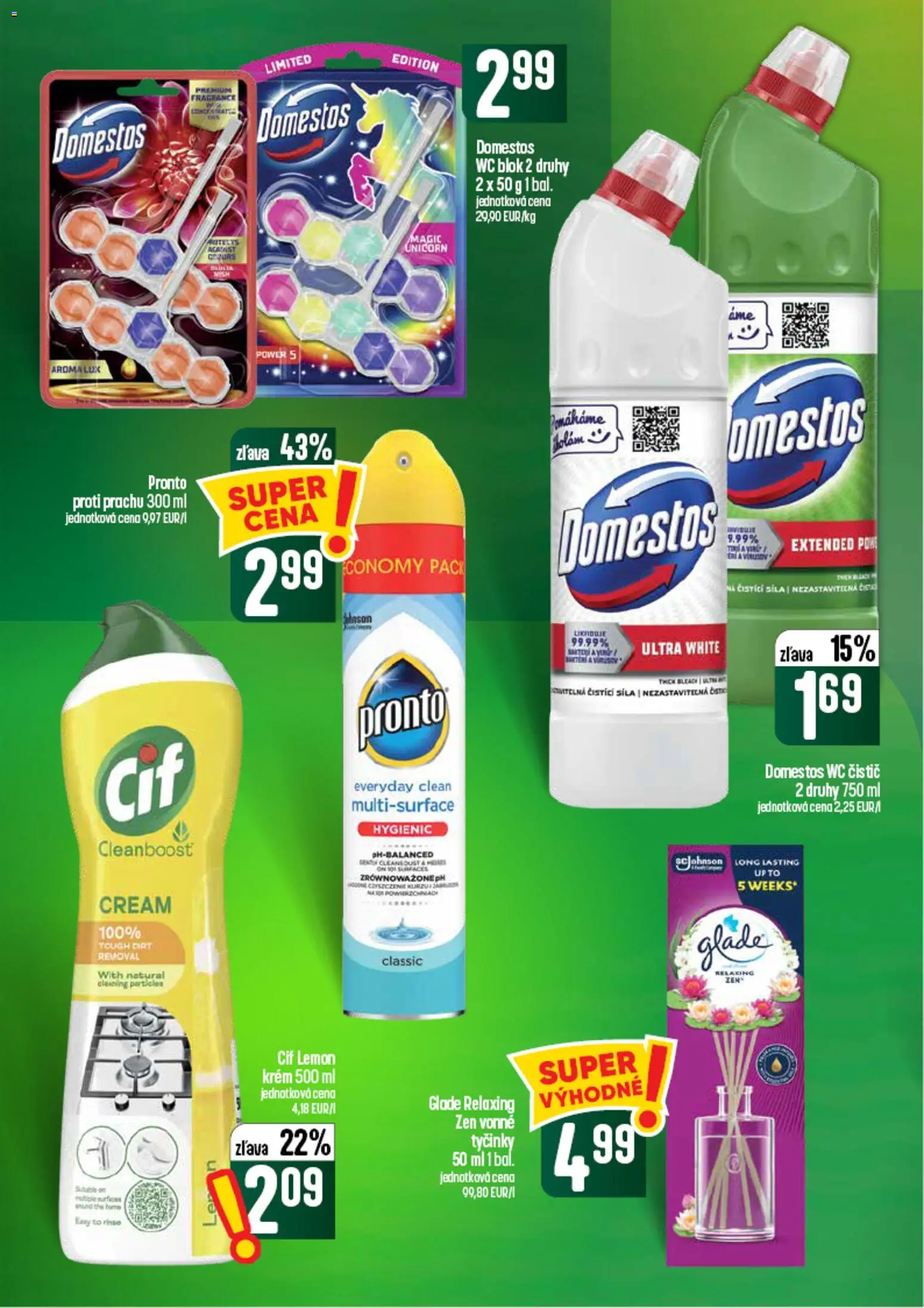 Nové COOP Jednota akcie – leták je platný od 03.09.2026 | Strana: 56 | Produkty: Wc blok, Krém, Cif, Domestos
