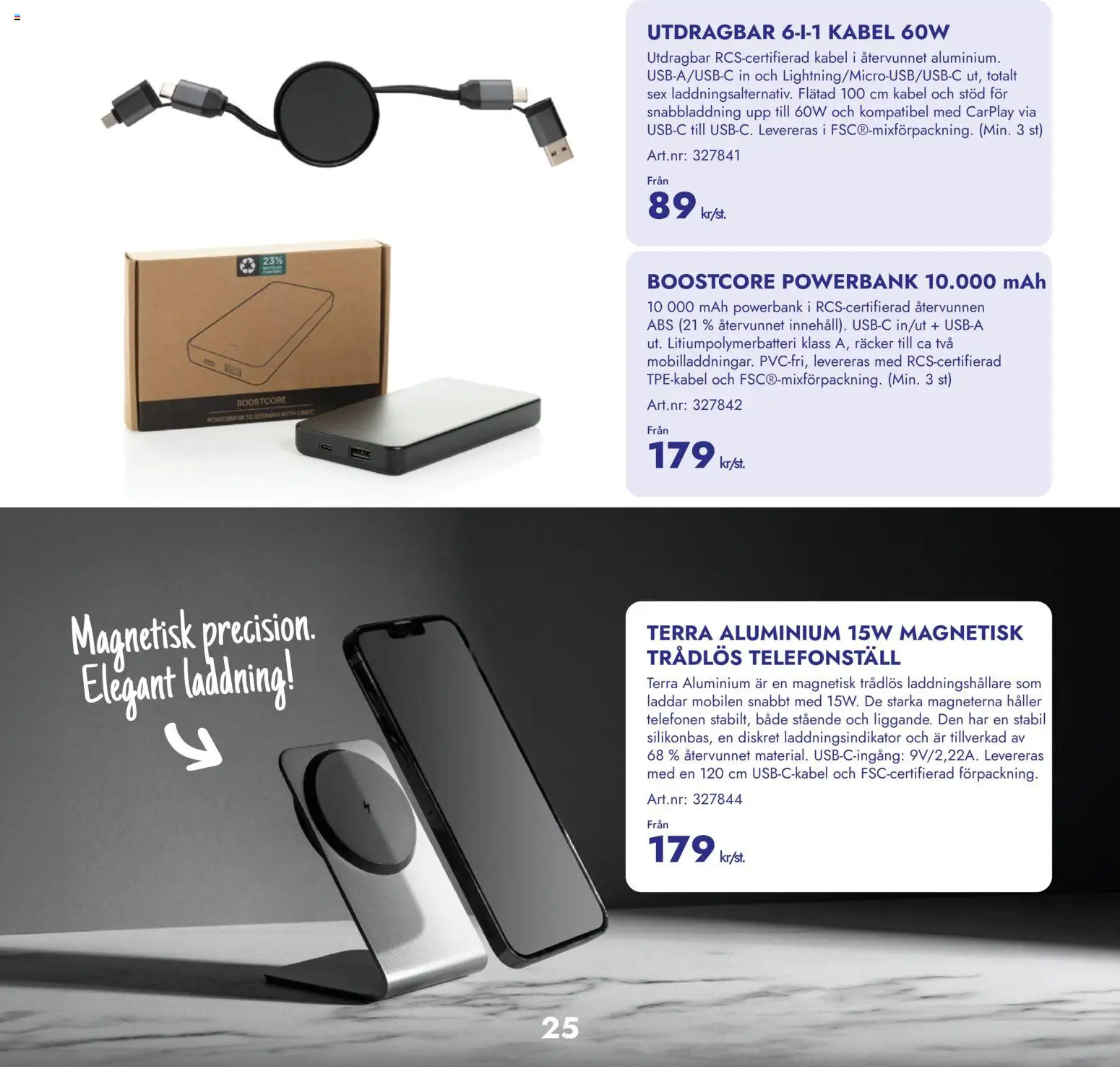 Lyreco reklamblad aktuell från 19/08/2026 | Sida: 25 | Produkter: Kabel, Powerbank