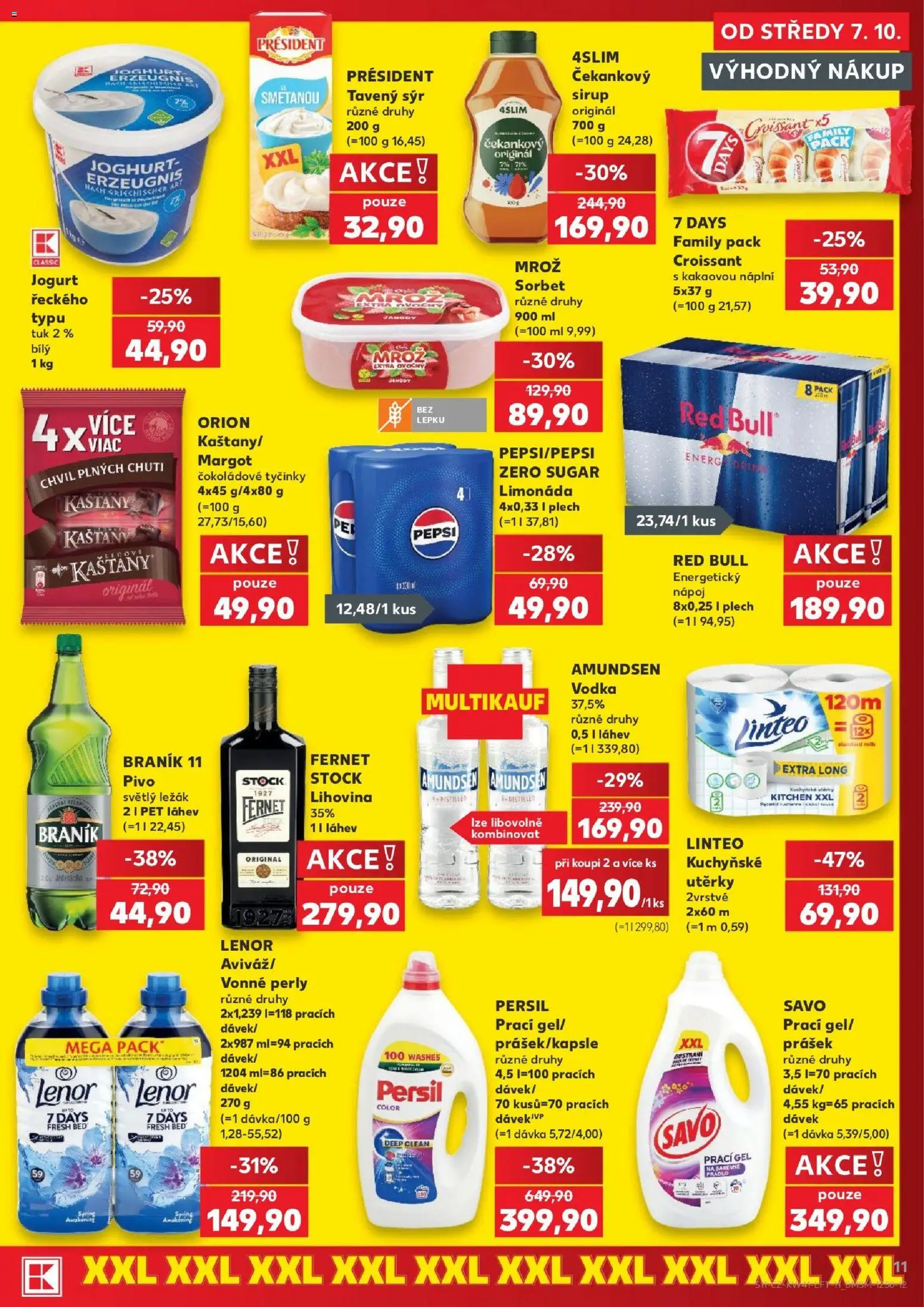 Kaufland leták - Chomutov od 07.10.2026 | Strana: 11 | Produkty: Amundsen vodka, Fernet Stock, Pepsi, Croissant