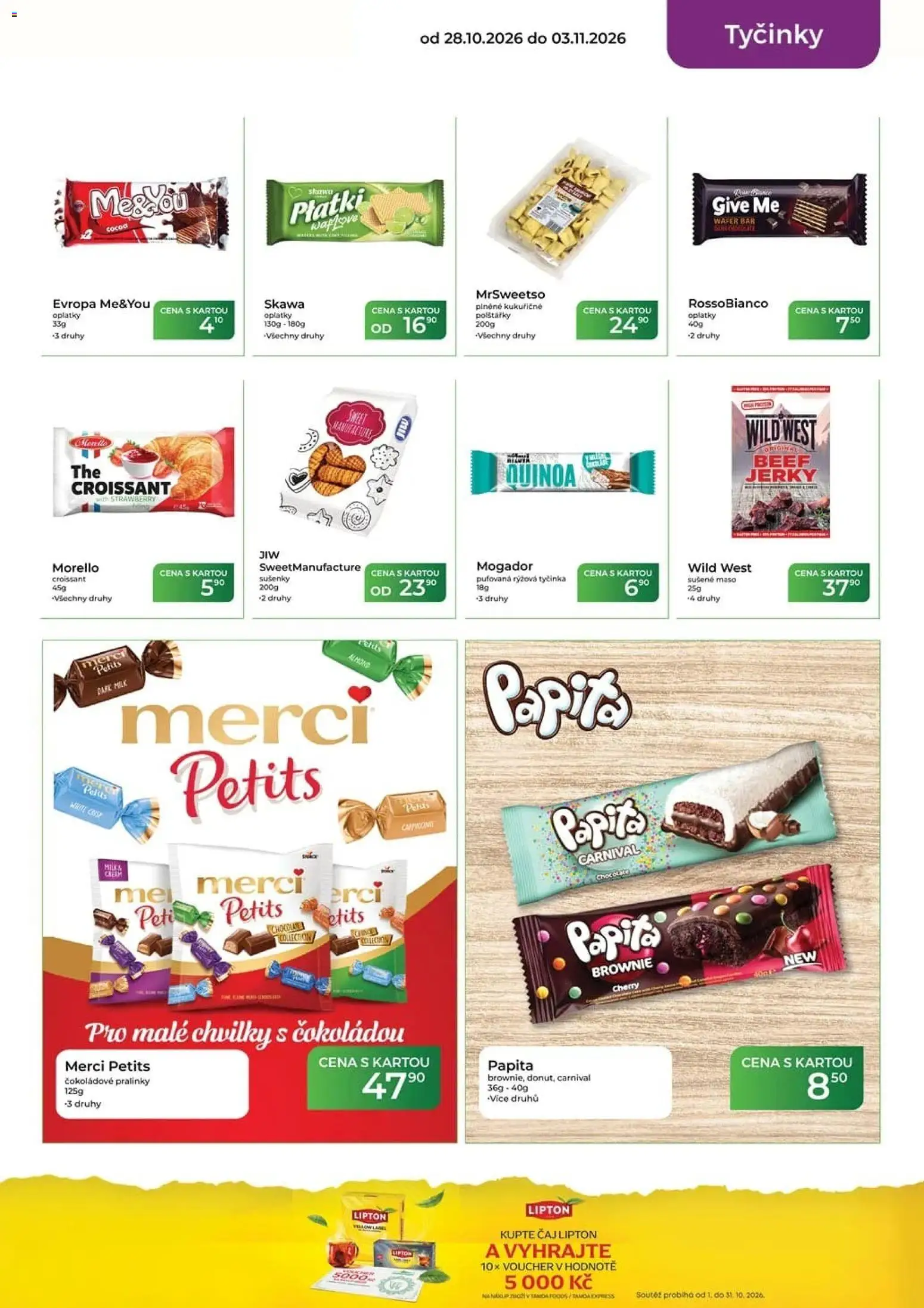 Tamda Foods leták od 28.10.2026 | Strana: 29 | Produkty: Čaj, Tyčinky, Croissant, Quinoa